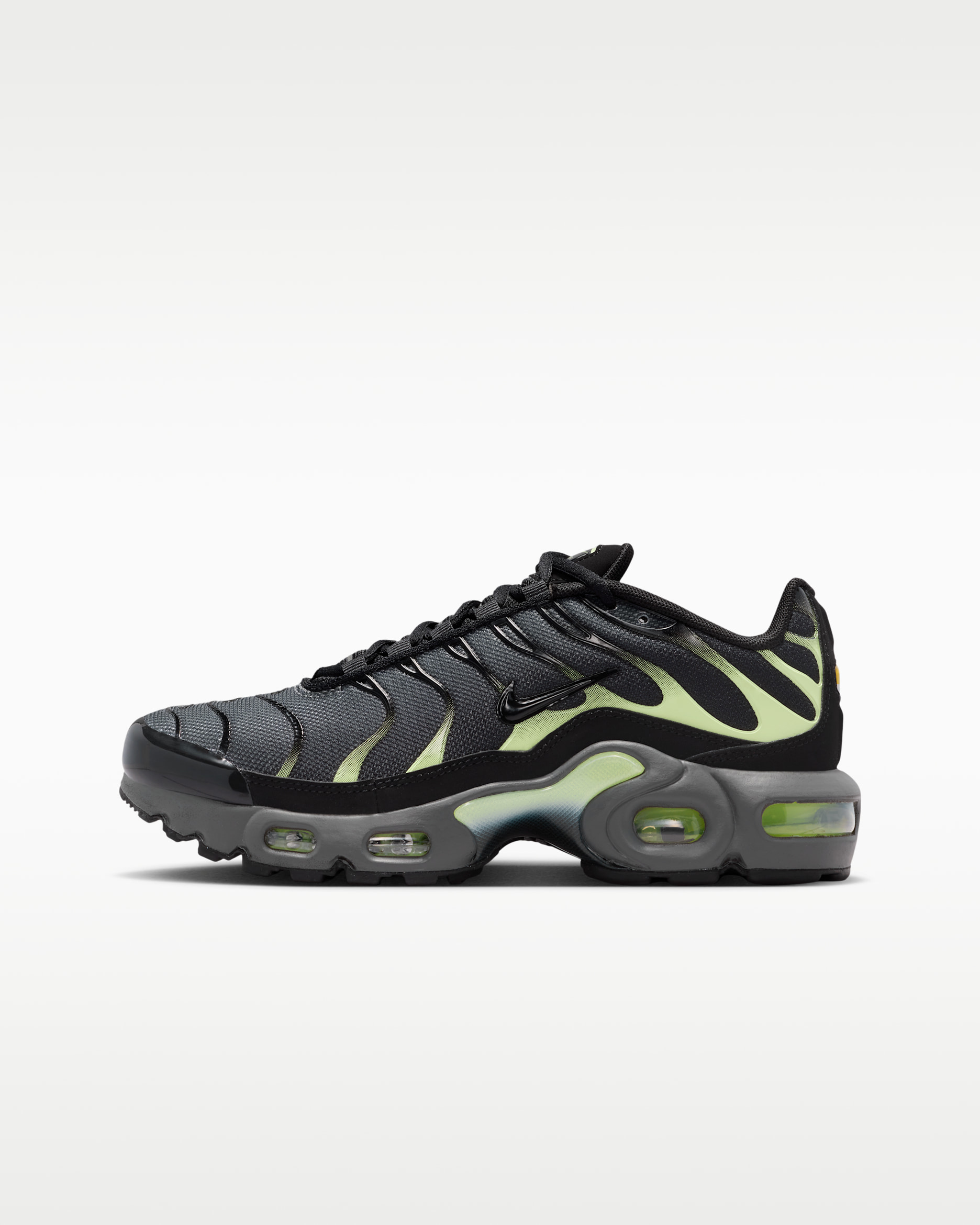 Παπούτσια Nike Air Max Plus για μεγάλα παιδιά - Iron Grey/Light Liquid Lime/Μαύρο