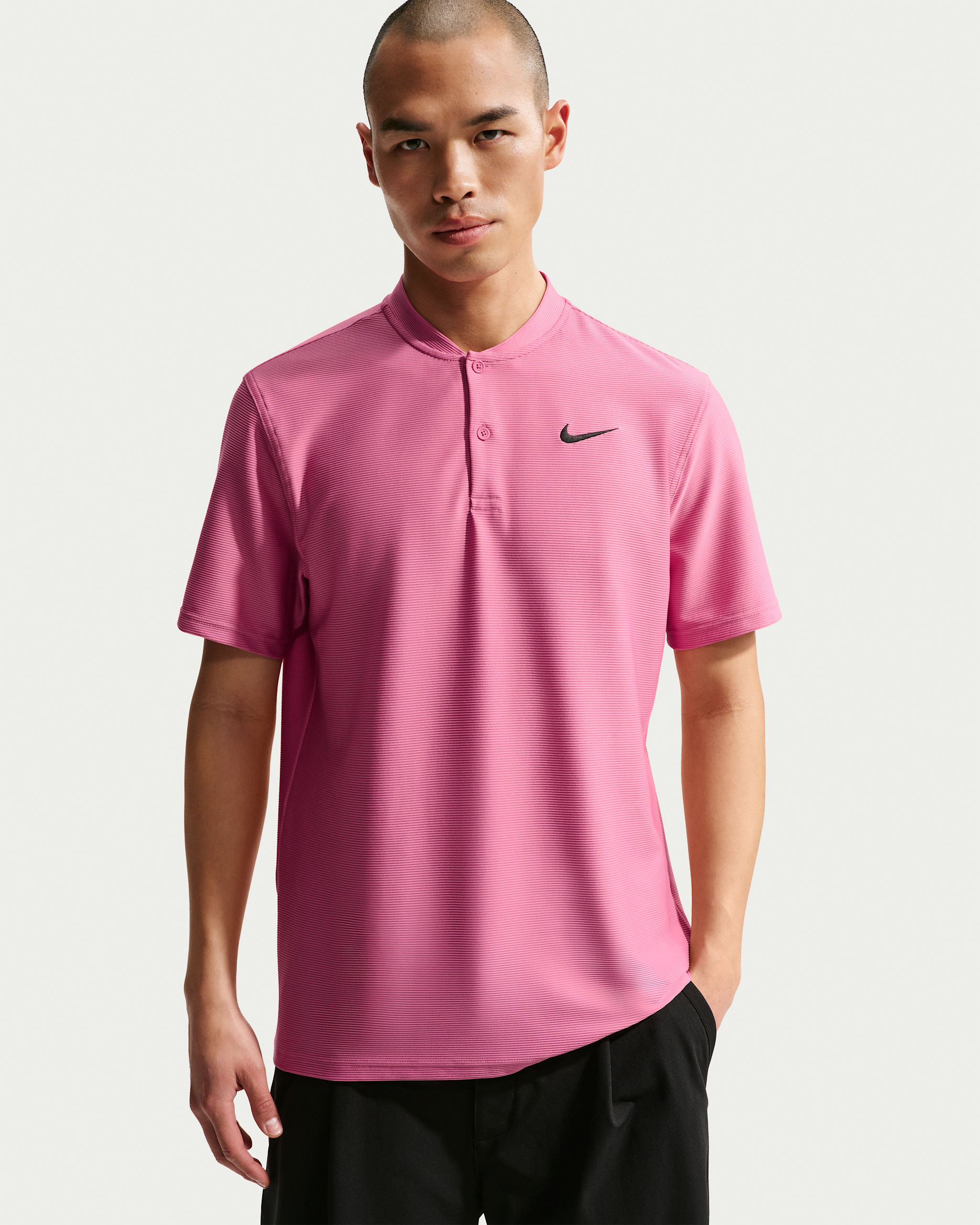 나이키 벨로시티 남성 드라이 핏 골프 폴로 - 피어니/블랙