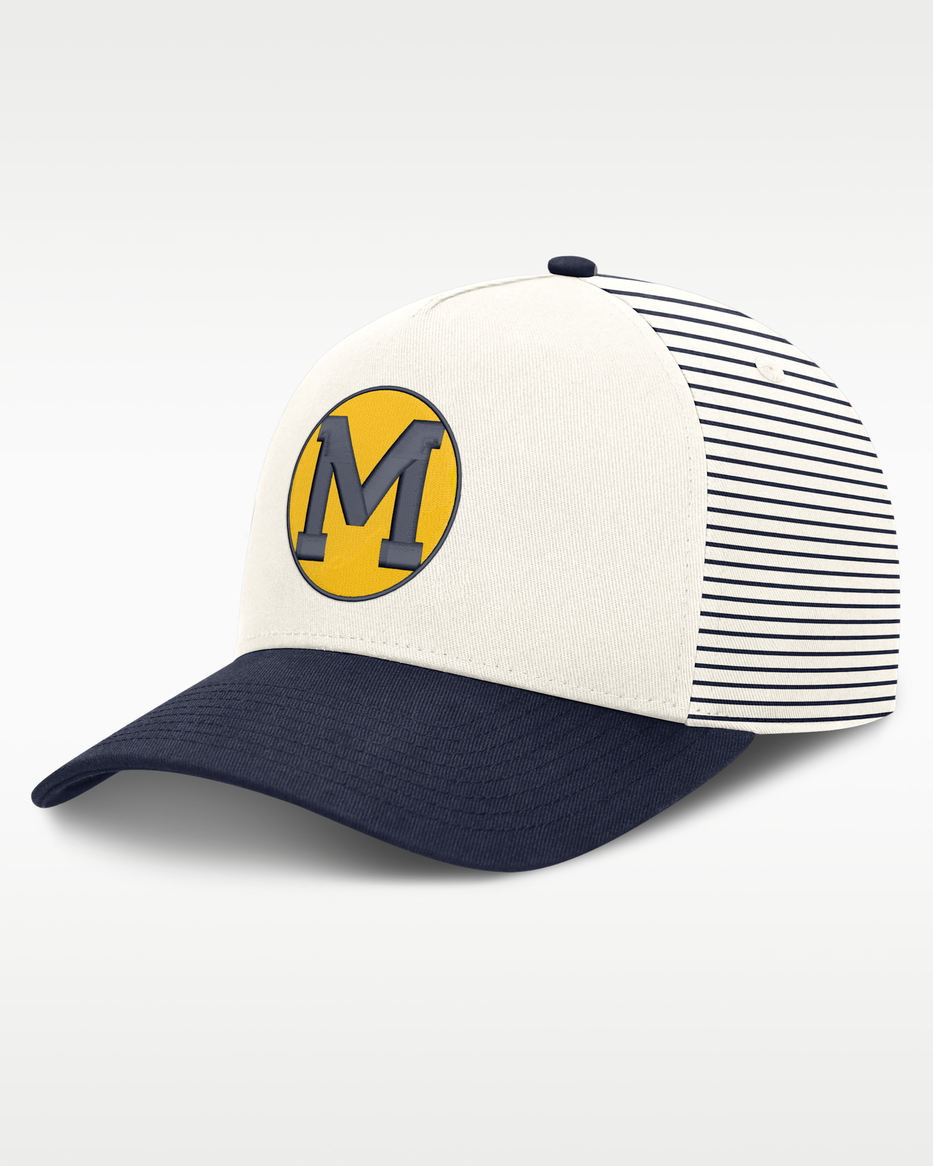 Michigan Rise Men's Nike Dri-FIT College A-Frame Adjustable Hat - White