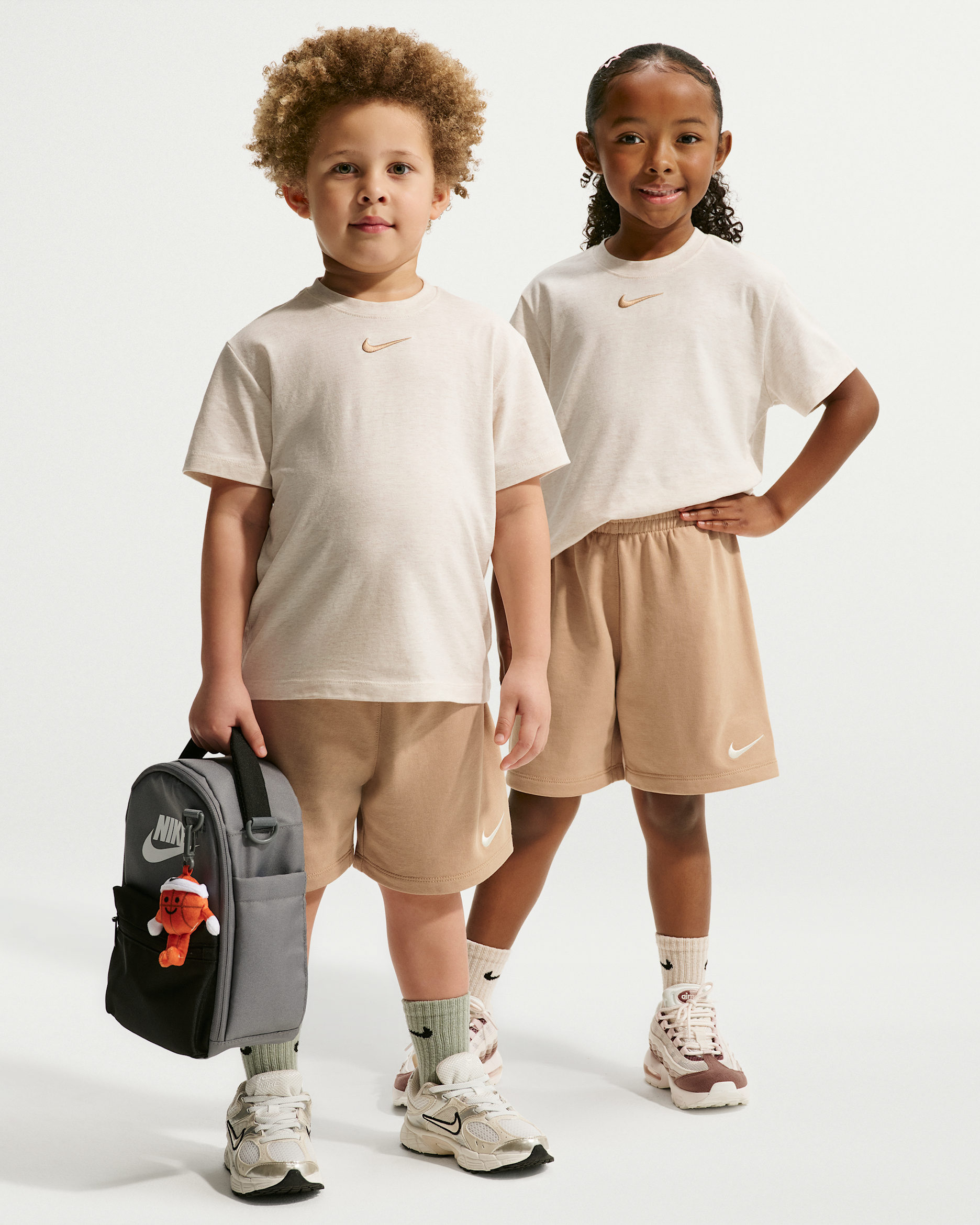 Nike-sæt med jersey-T-shirt og shorts i french terry til mindre børn - Hemp