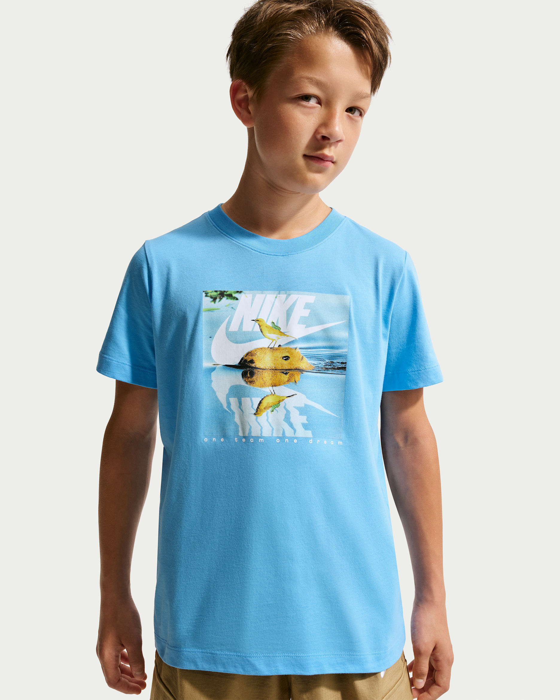 Nike Sportswear Big Kids' T-Shirt - Football Blue