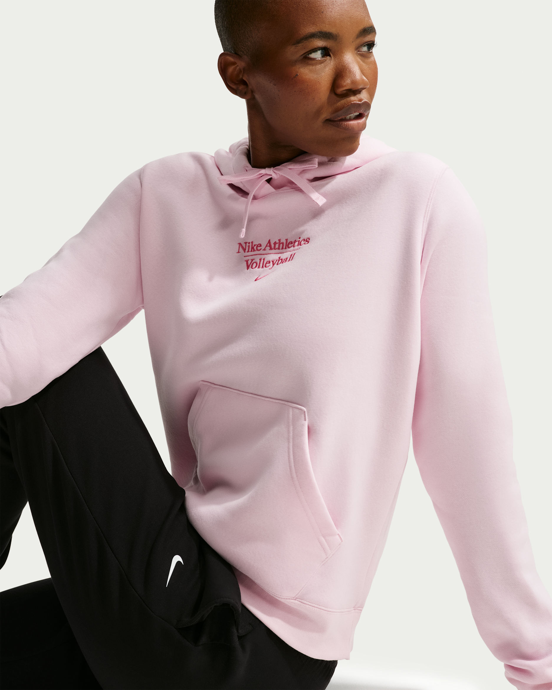 Nike Women's Volleyball Pullover Hoodie - Pink Foam/Pink