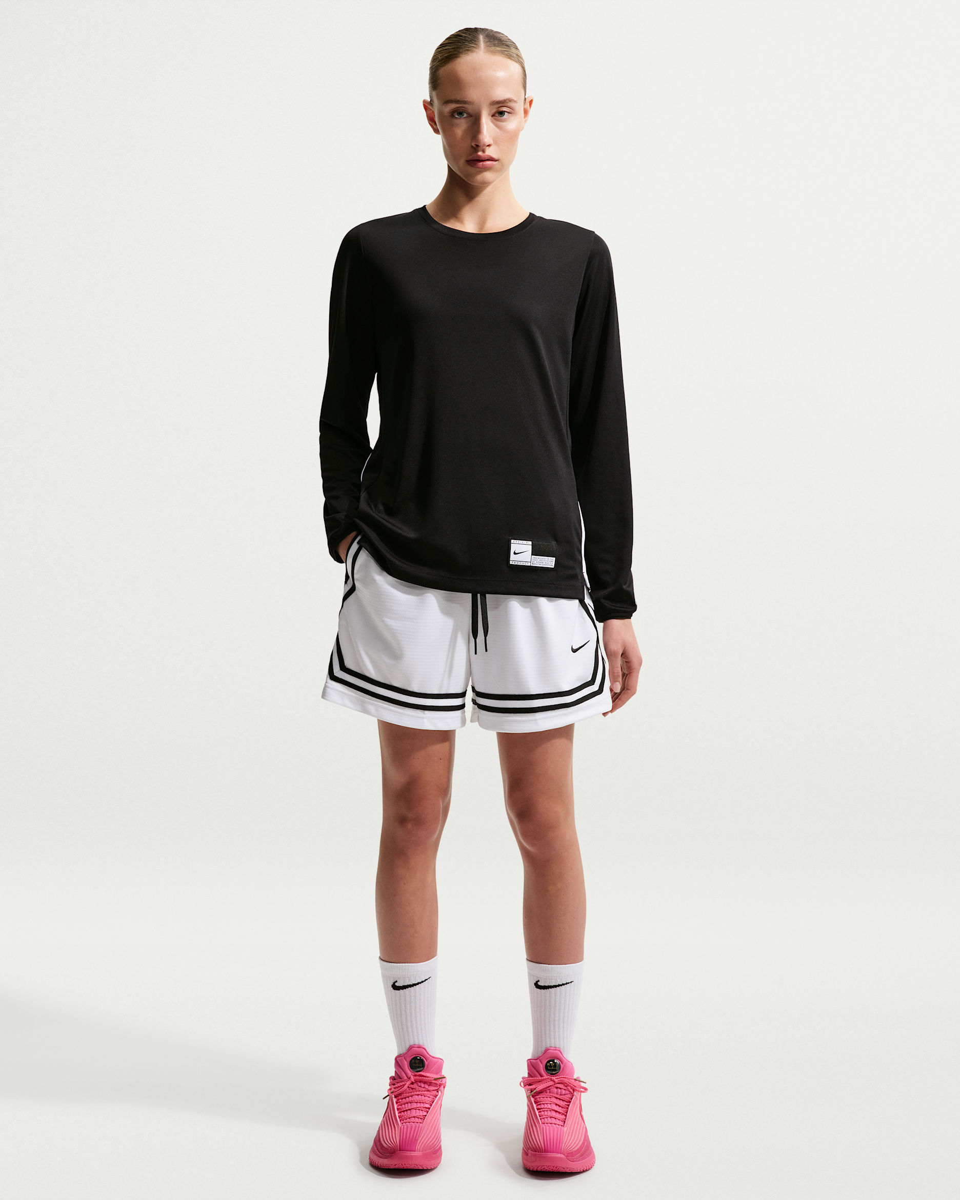 Nike Crossover Women's Dri-FIT 12.5cm (approx.) Basketball Shorts - White/Black/Black