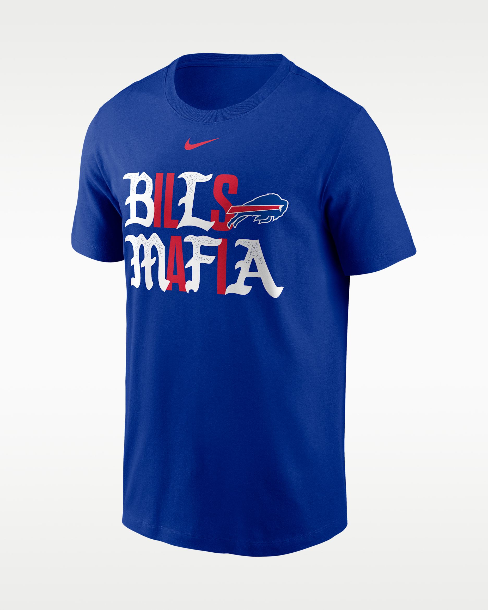 Buffalo Bills Mafia Wordmark Club Men's Nike NFL T-Shirt - Old Royal