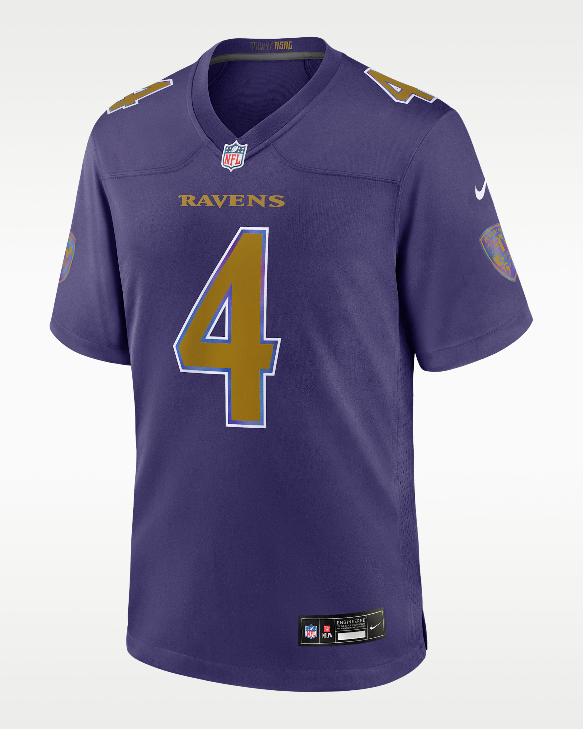 Zay Flowers Baltimore Ravens Men's Nike NFL Game Jersey - Purple