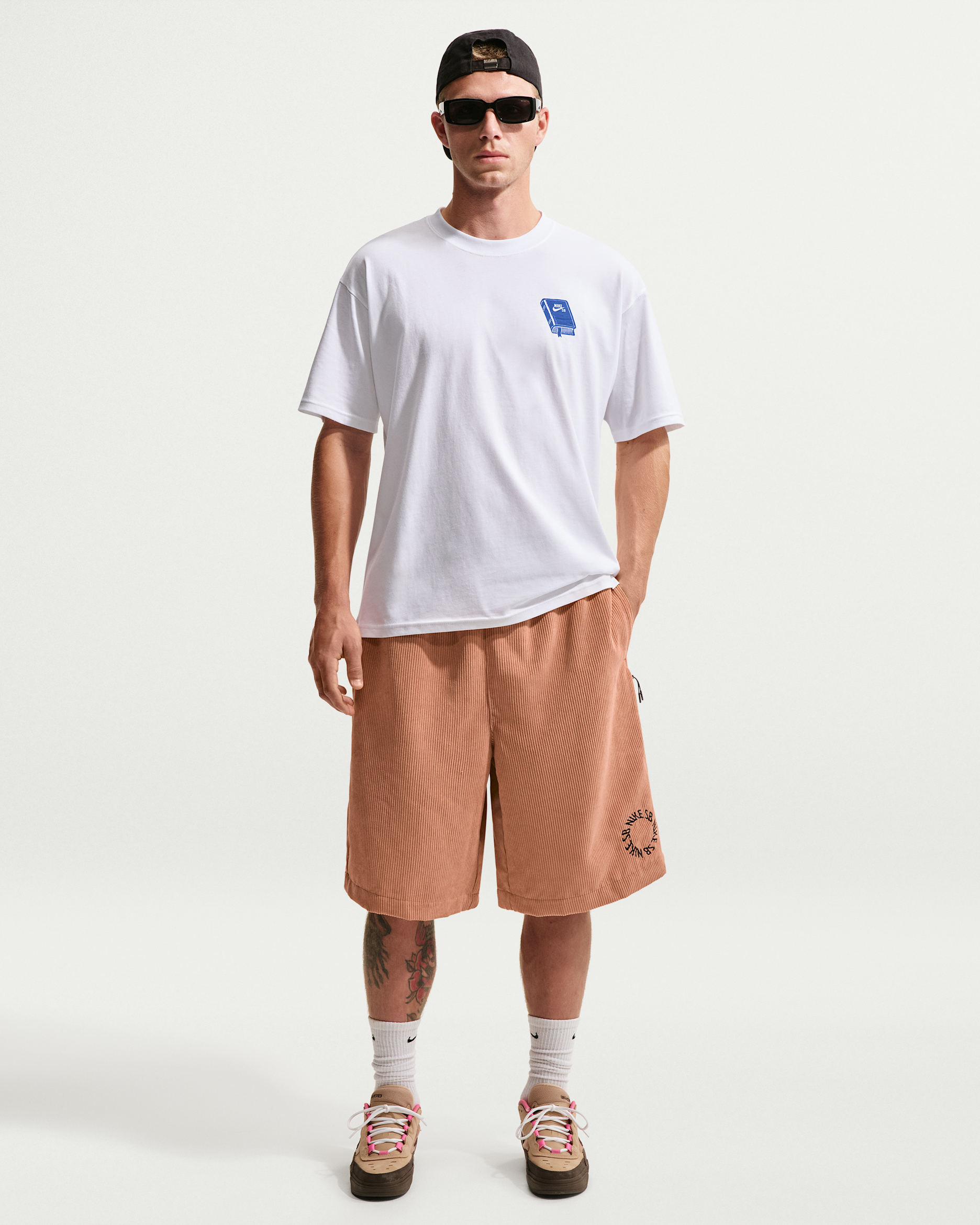 Short de skate en velours côtelé Nike SB - Light Cognac/Noir