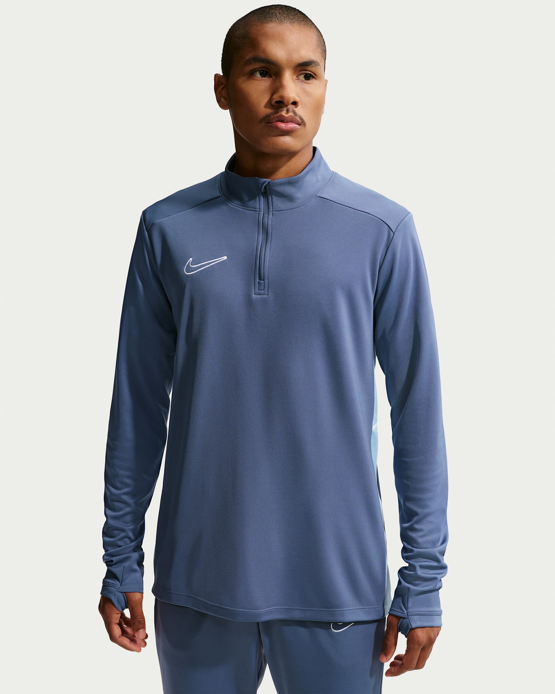 Męska treningowa koszulka piłkarska Dri-FIT Nike Academy - Diffused Blue/Psychic Blue/Biel
