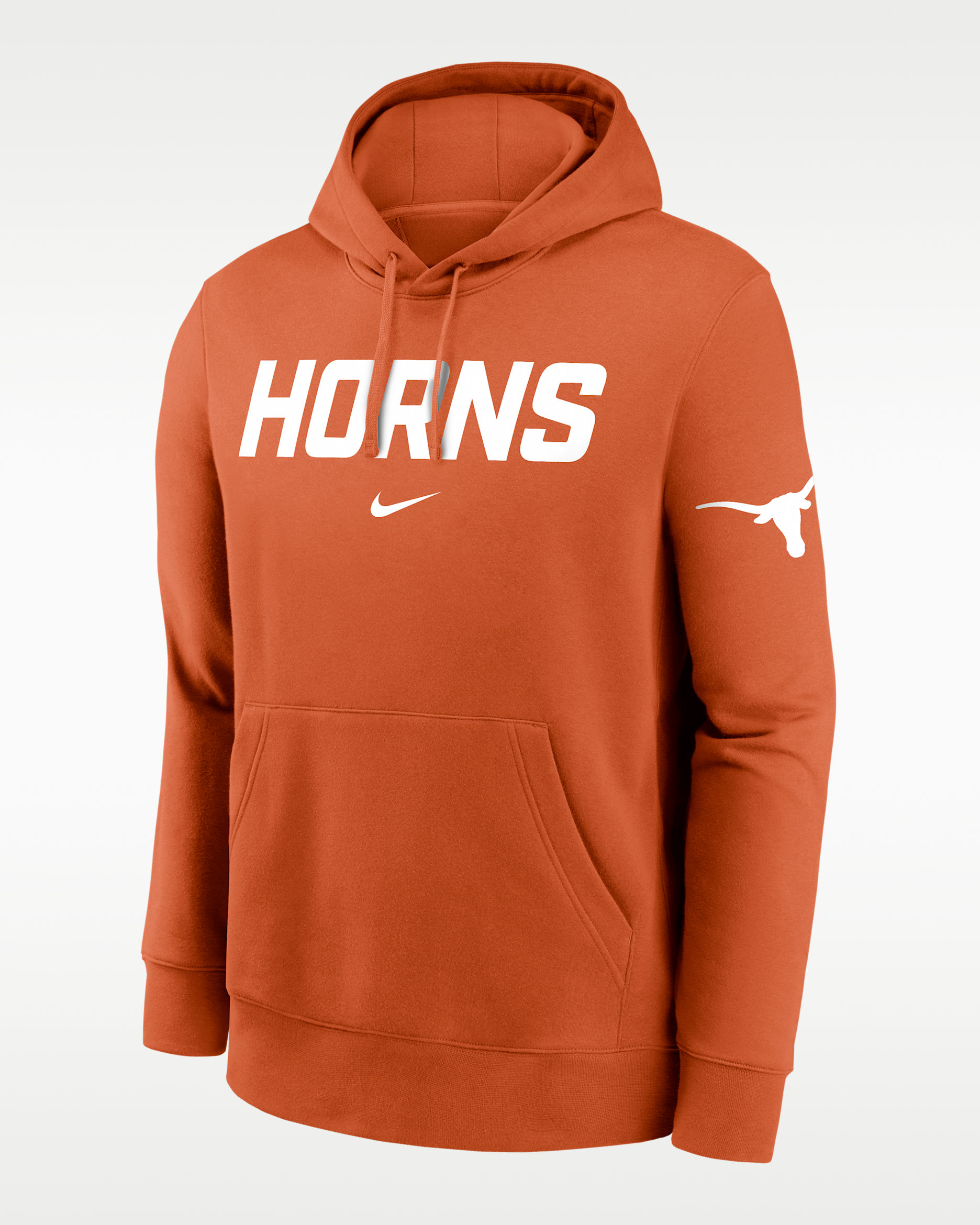 Texas Club 2-Hit Nickname Men's Nike College Pullover Hoodie - Burnt Orange