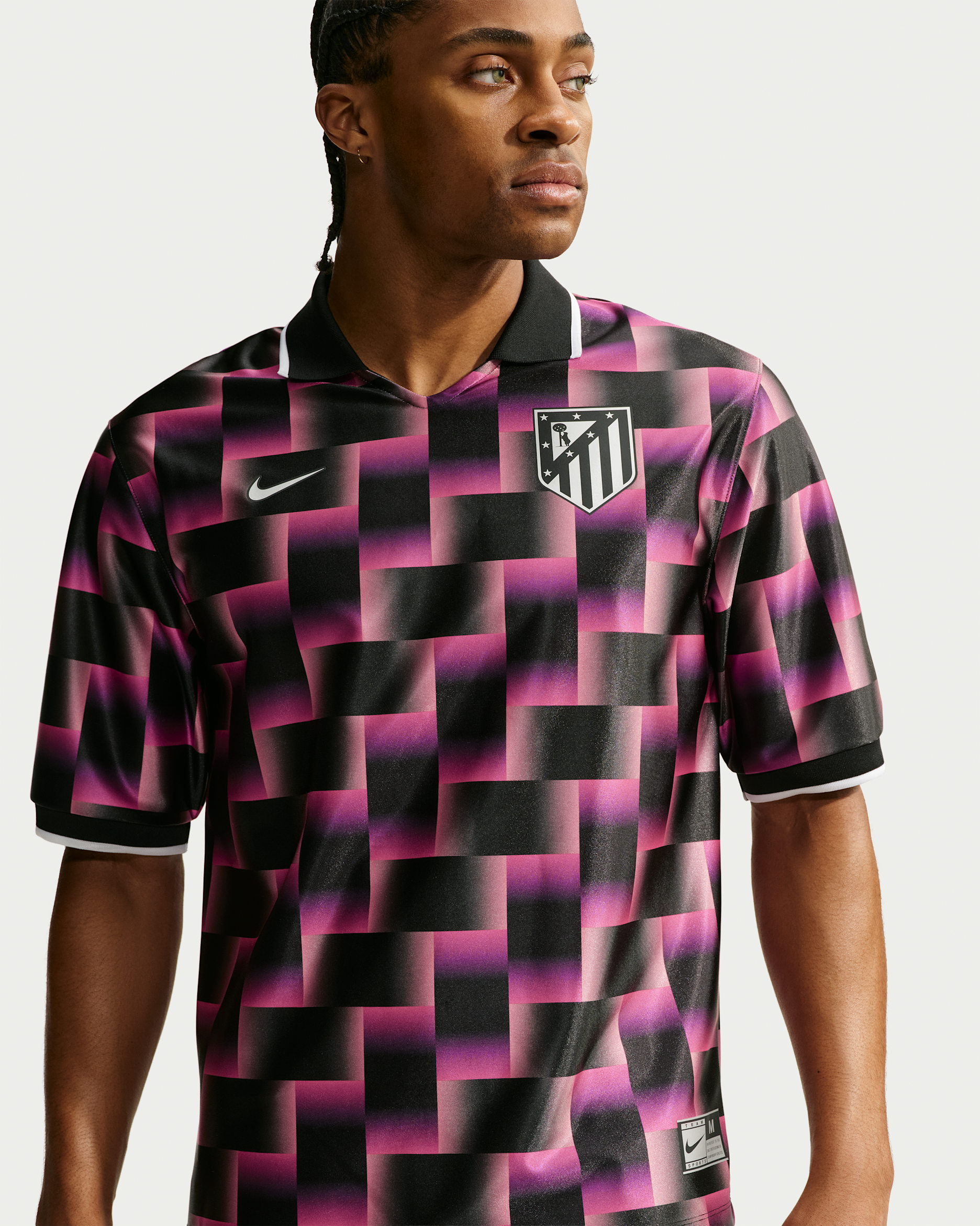 Jersey de futbol Nike Dri-FIT del Club Atlético de Madrid Energy para hombre - Negro/Blanco