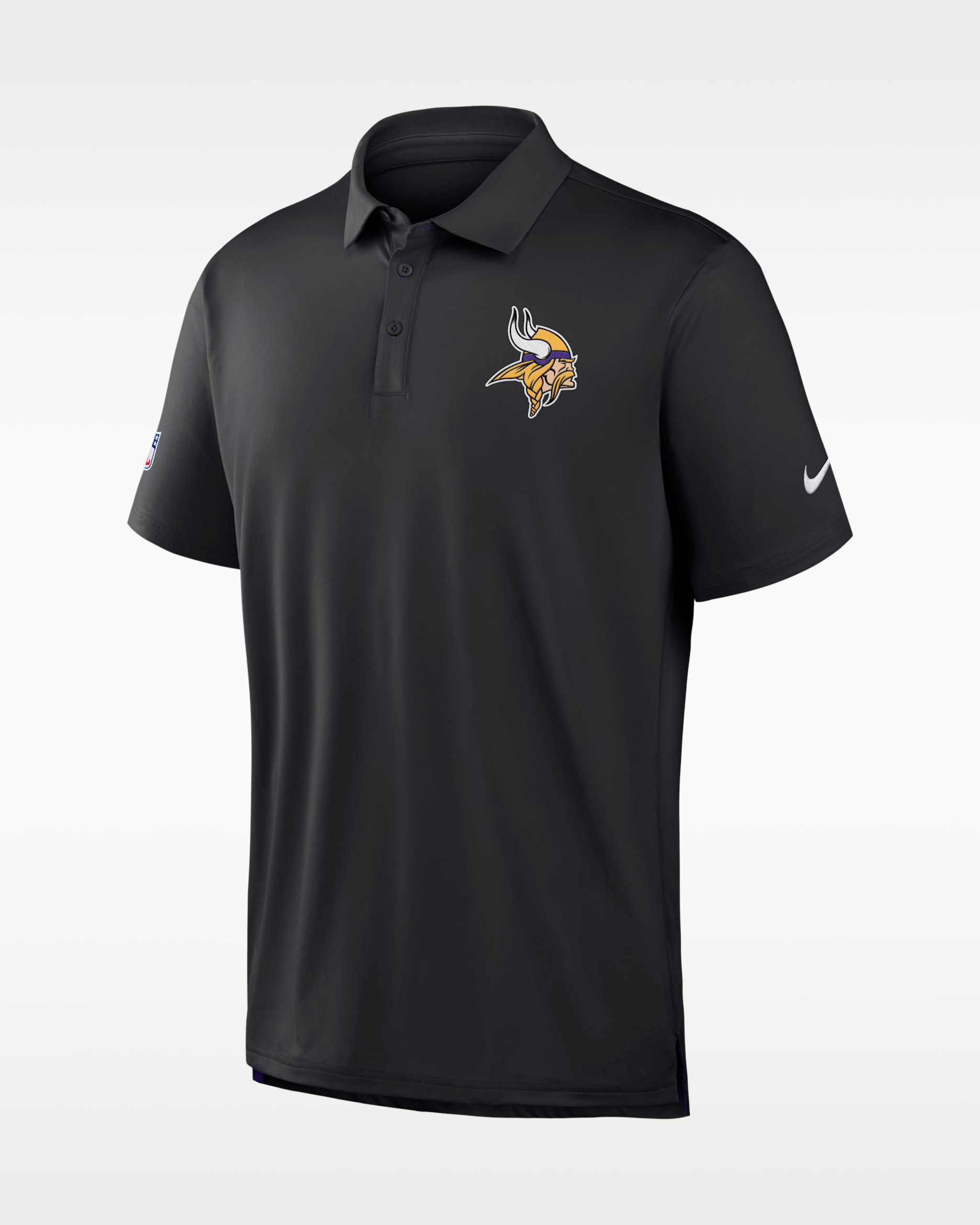 Minnesota Vikings Tour Men's Nike Dri-FIT NFL Polo - Black