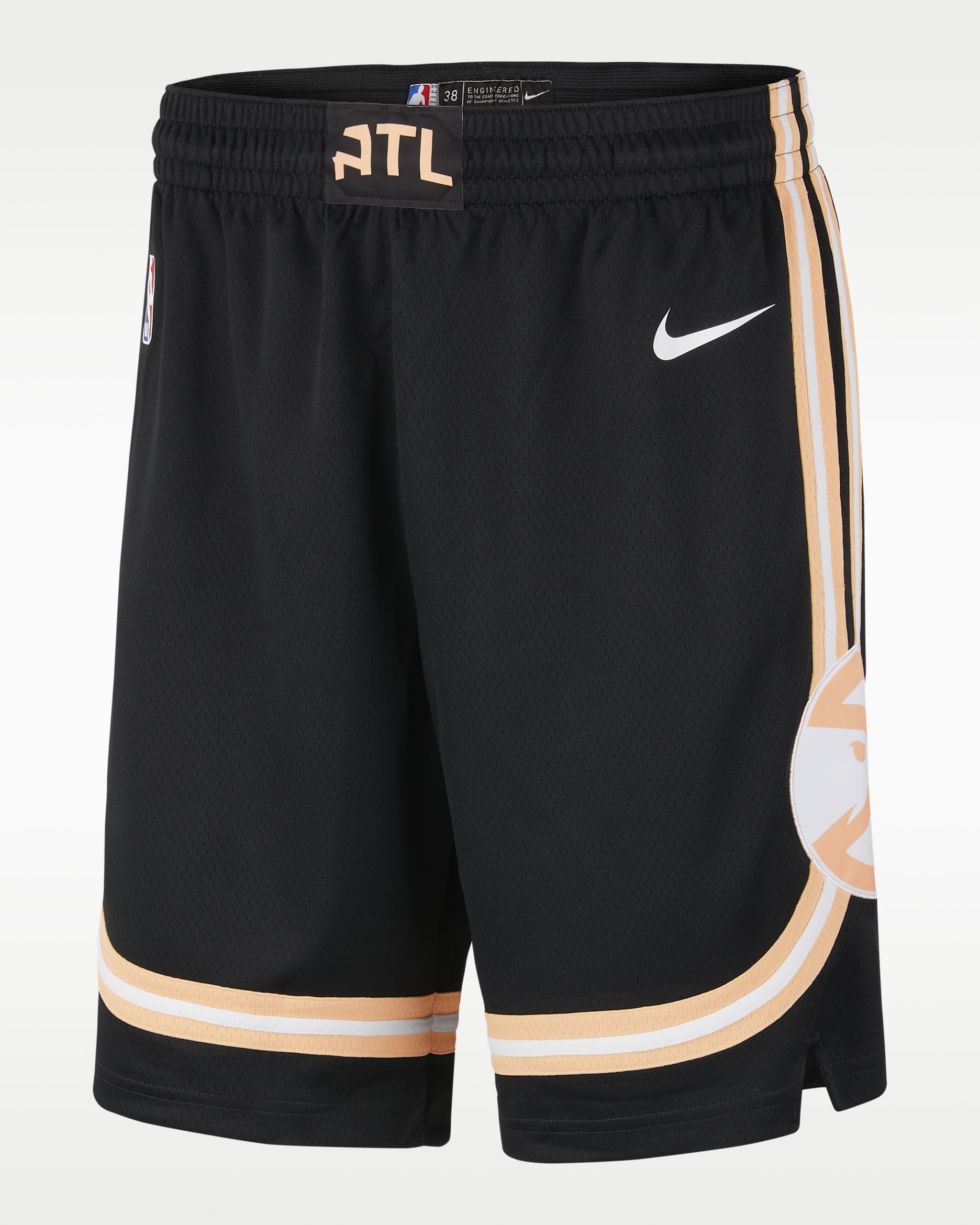 Atlanta Hawks City Edition Men's Nike Dri-FIT NBA Swingman Shorts - Black/White
