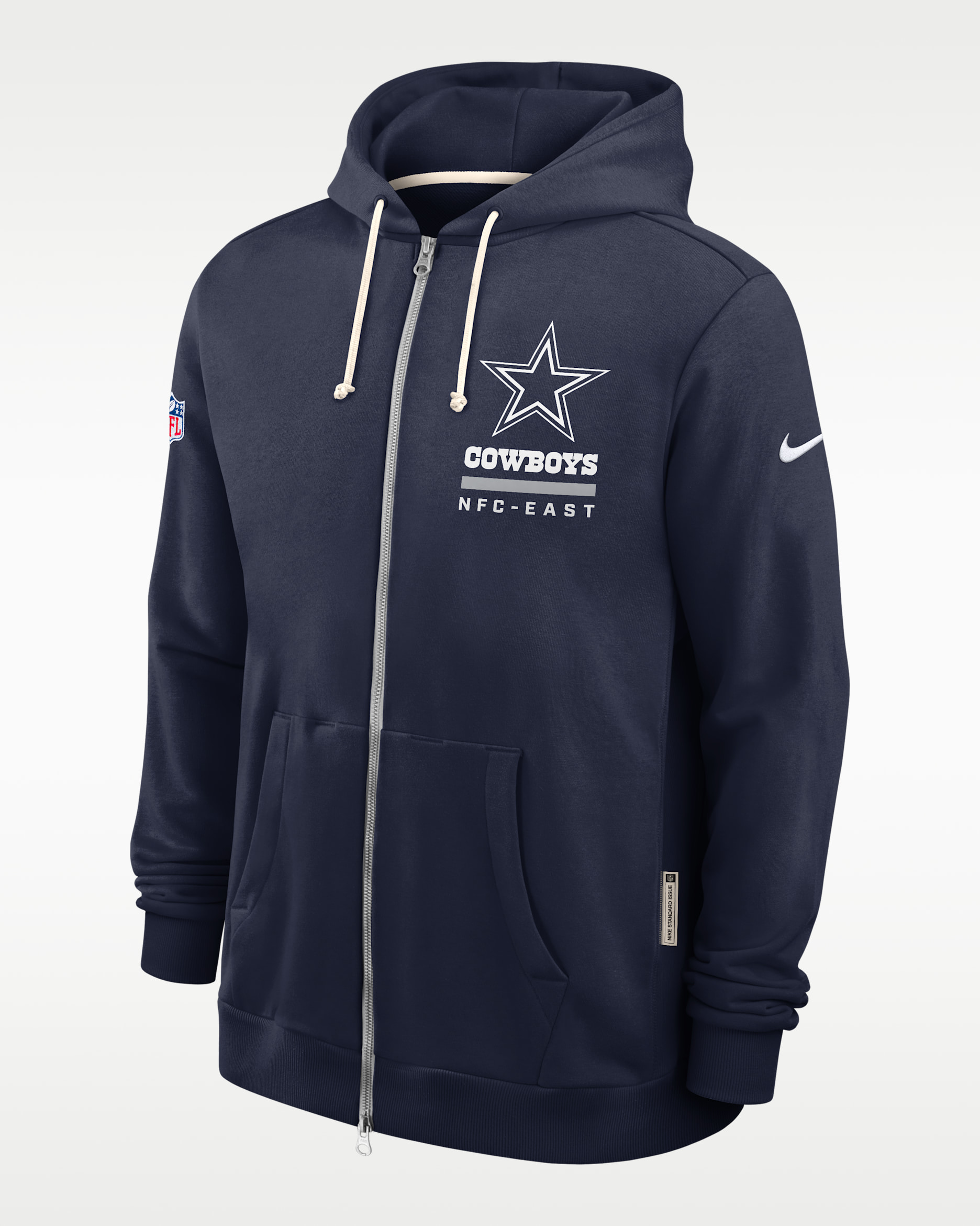 Dallas Cowboys Utility Player Sideline Men's Nike Dri-FIT NFL Full-Zip Hoodie - Navy