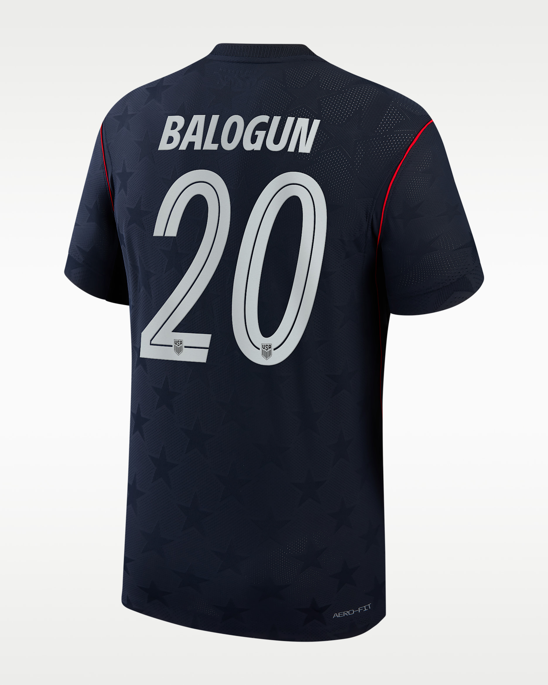 Folarin Balogun USMNT 2026 Match Away Men's Nike Dri-FIT ADV Soccer Jersey - Blue
