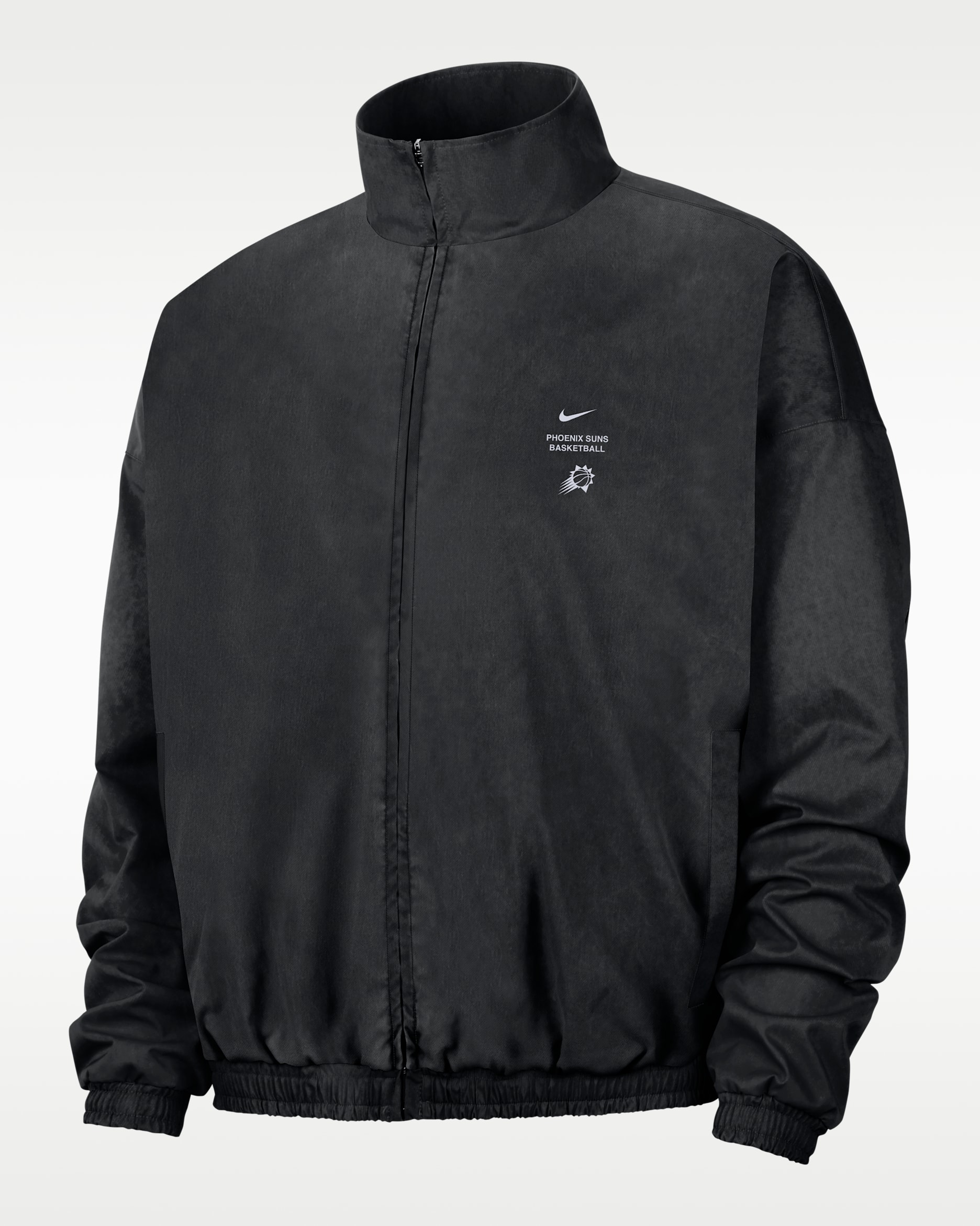 Phoenix Suns Standard Issue Men's Dri-FIT Basketball Woven Jacket - Black/Clay Orange