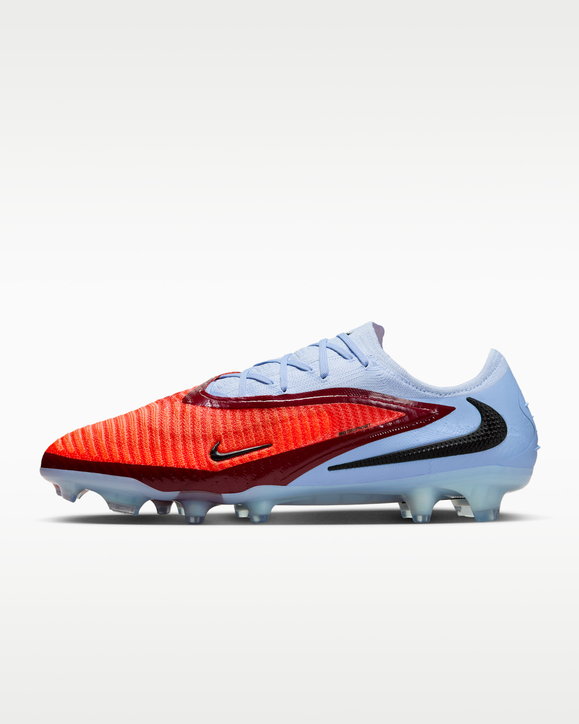 Chuteiras de futebol para terreno firme Nike Phantom 6 Low Elite - Royal Tint/Carmesim Bright