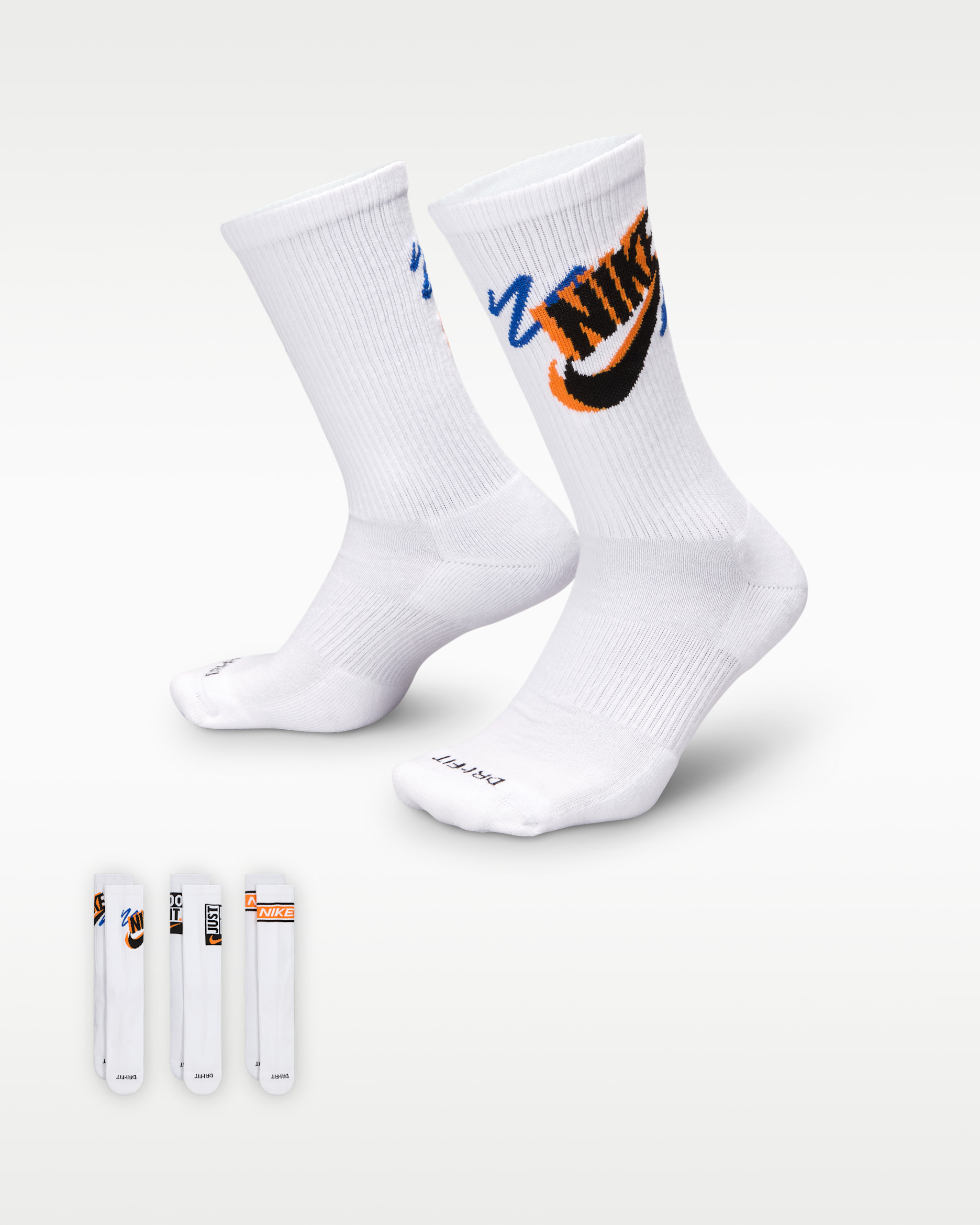 Nike Everyday Plus Crew Socks (3 Pairs) - Multi-Colour