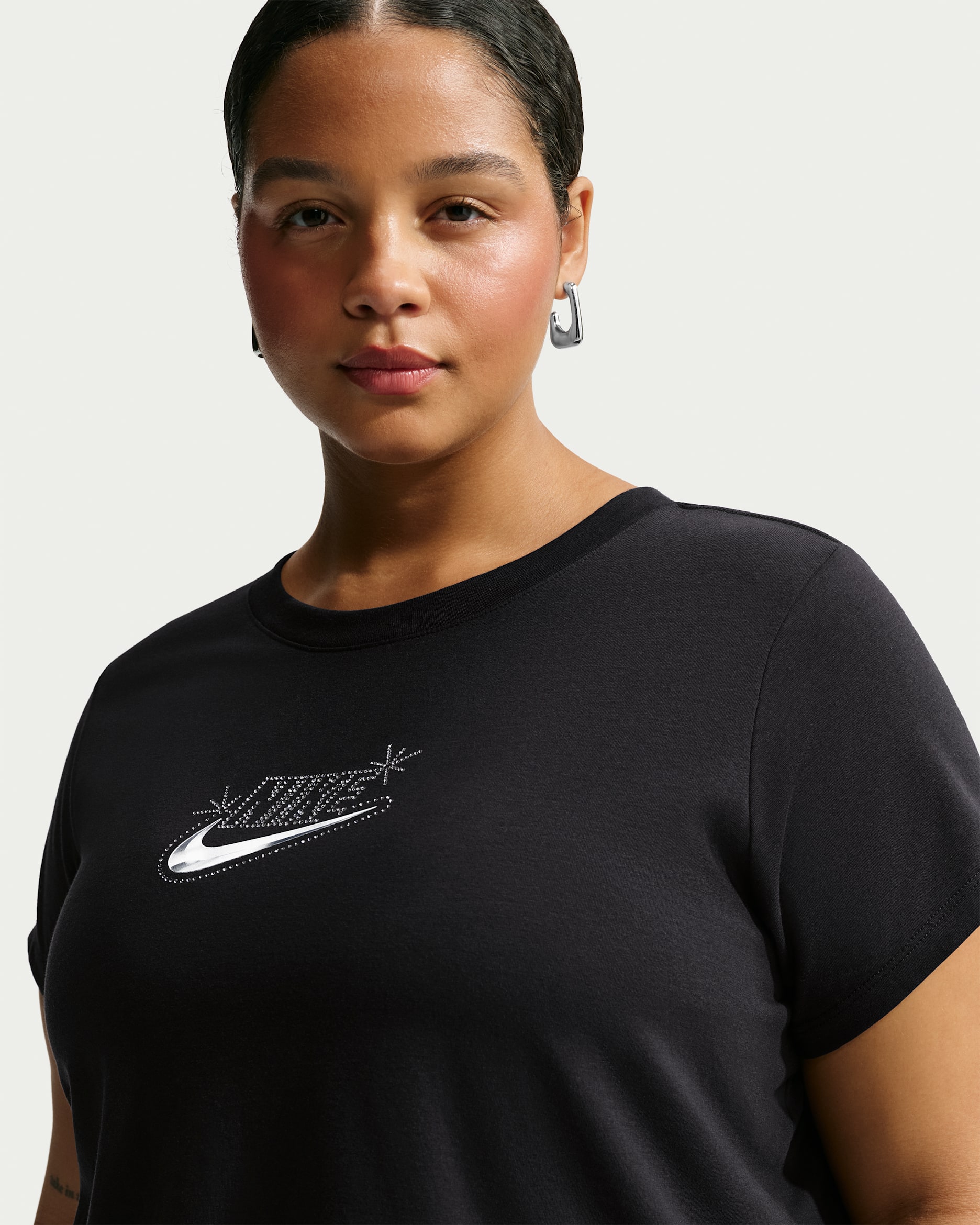 Nike Sportswear Chill Knit Women's Slim Cropped T-Shirt - Black