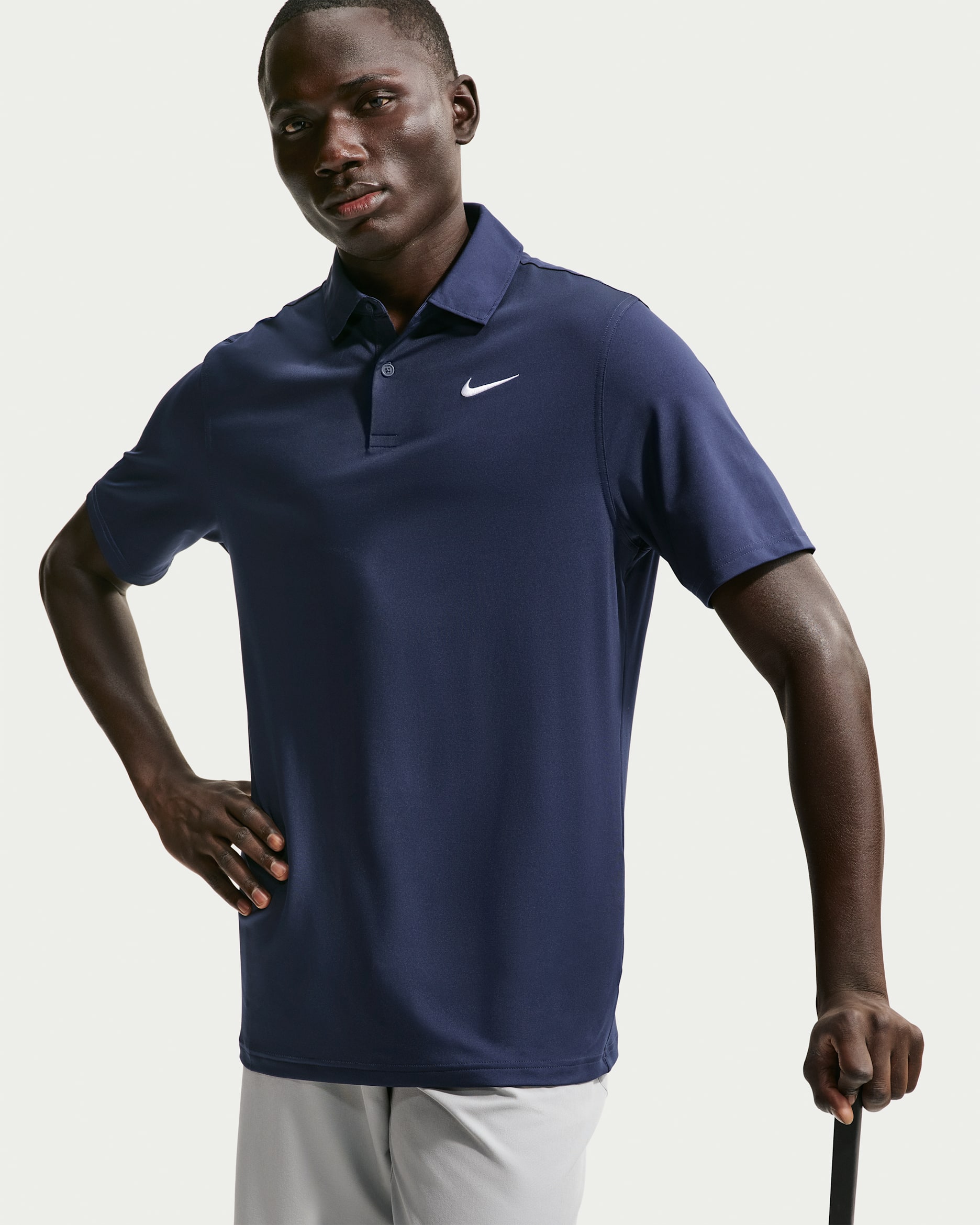 Nike Velocity Men's Dri-FIT Golf Polo - College Navy/White