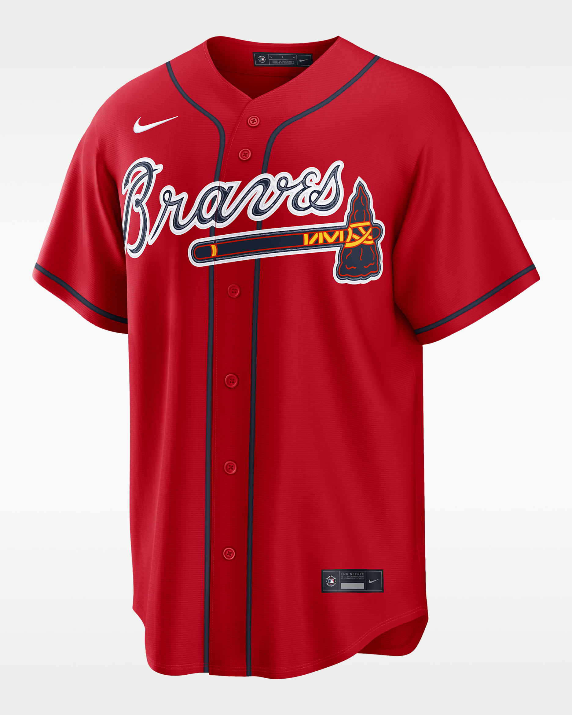 Austin Riley Atlanta Braves Men's Nike MLB Replica Jersey - Red
