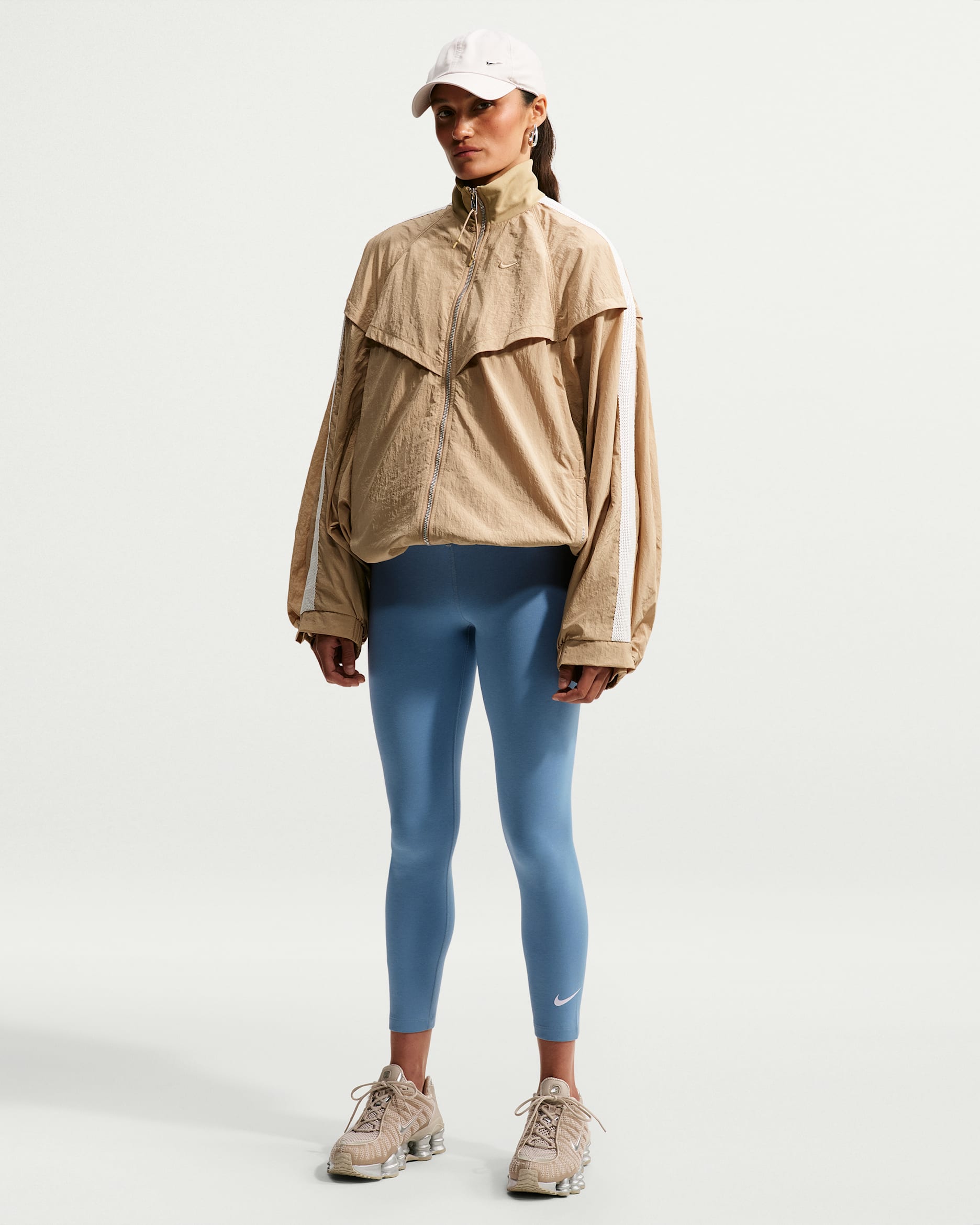 Nike Sportswear Classic Women's High-Waisted 7/8 Leggings - Work Blue/White