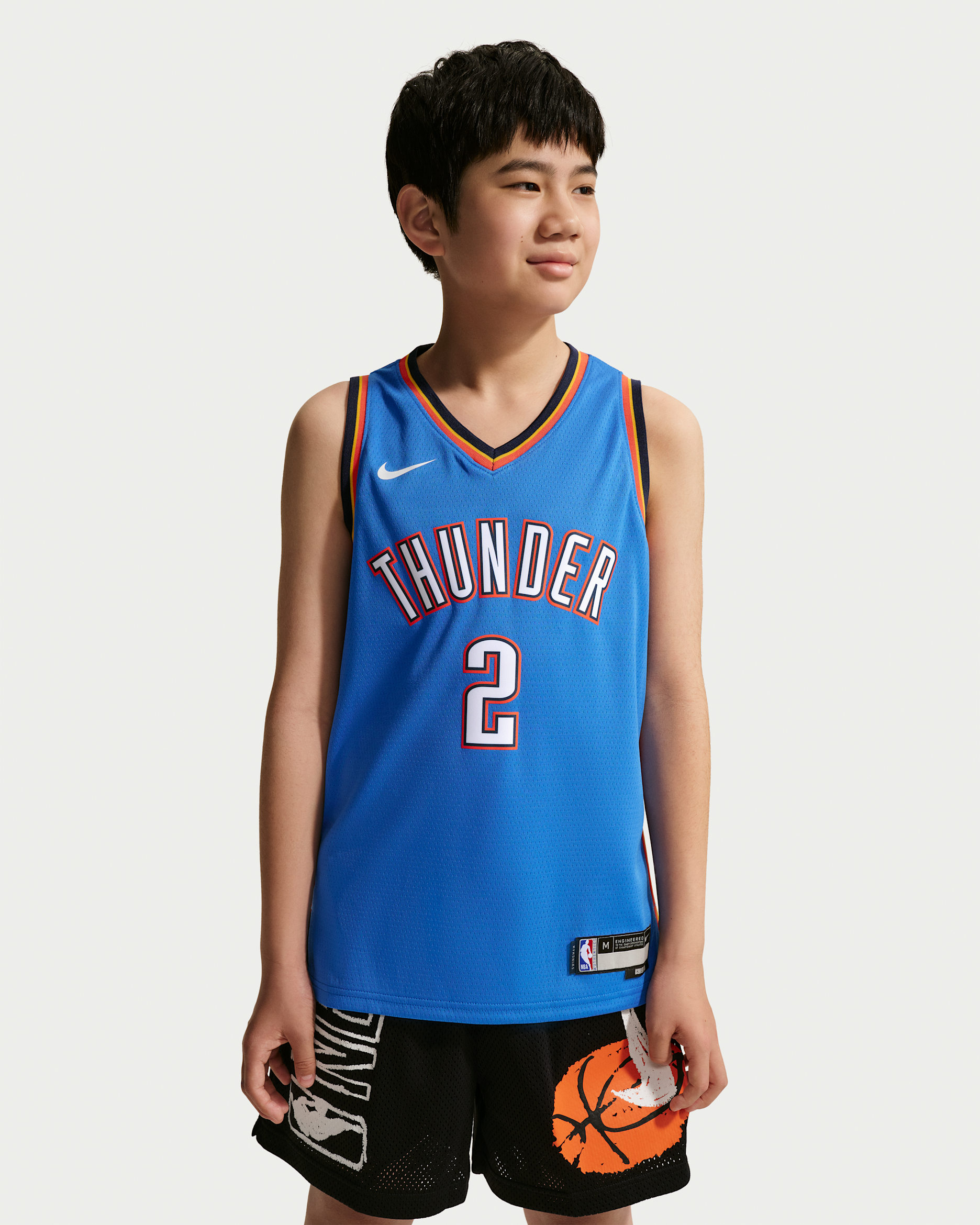 Maillot Nike NBA Swingman Oklahoma City Thunder Icon Edition pour ado - Signal Blue