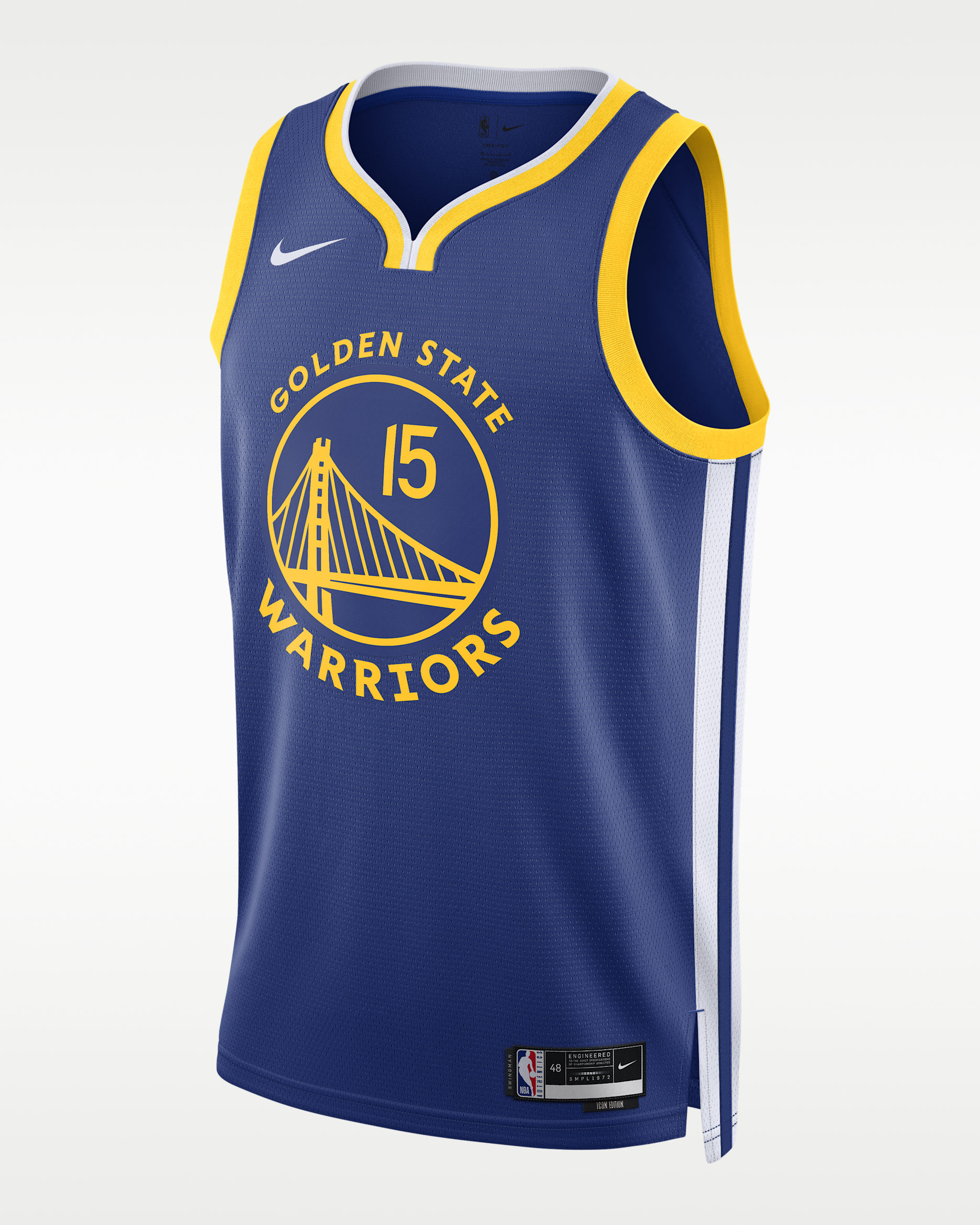 Jersey Nike Dri-FIT de la NBA Swingman para hombre Golden State Warriors Icon Edition - Azul enérgico