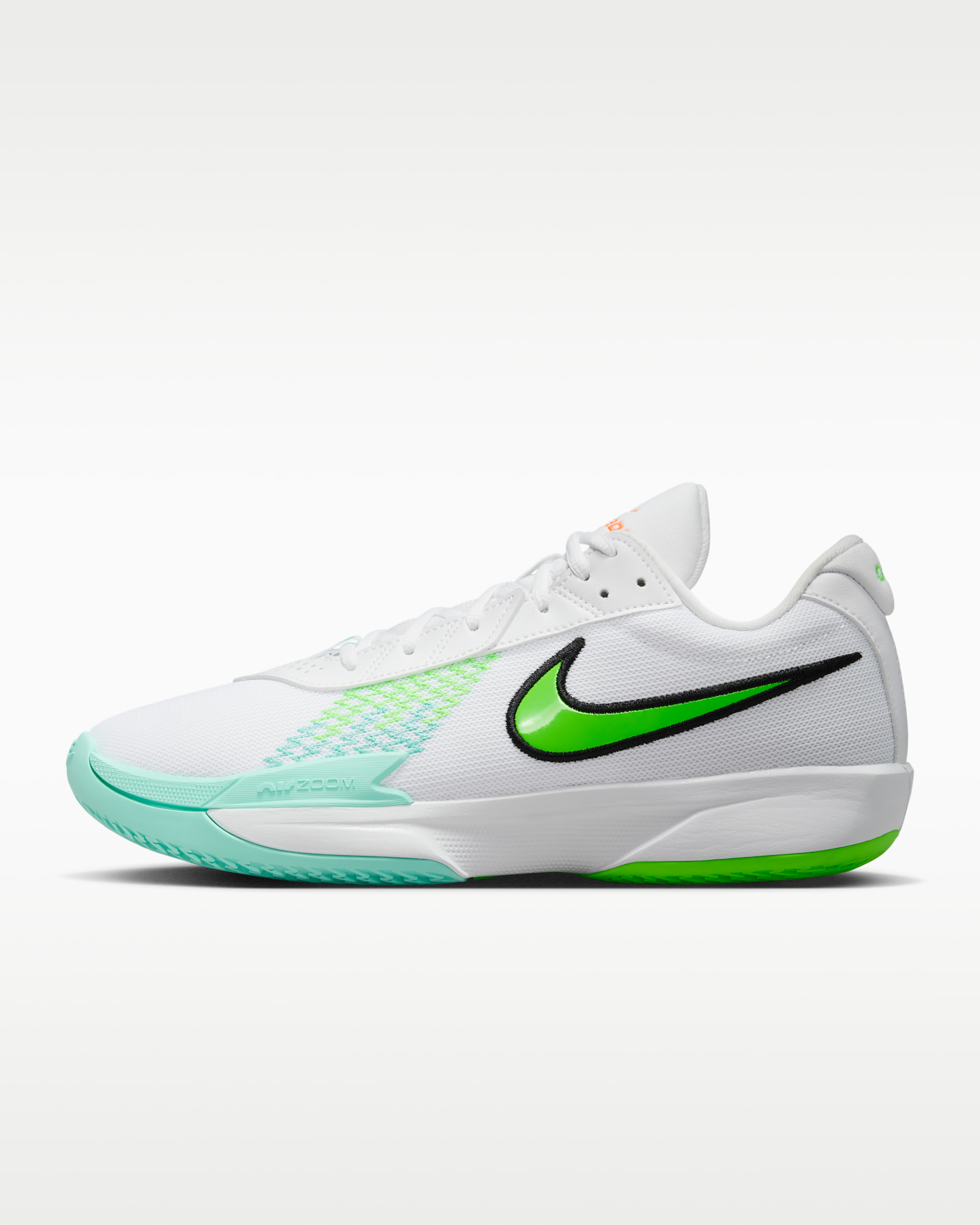 Nike G.T. Cut Academy EP Basketball Shoes - White/Bleached Turquoise/Black/Green Strike