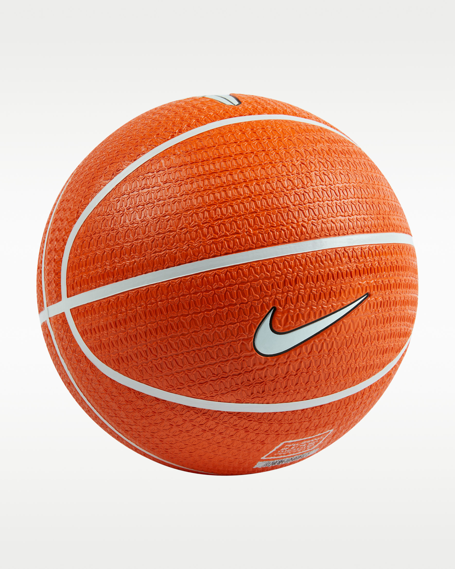 Kobe Playground basketbal (zonder lucht) - Safety Orange/Wit/Zwart/Wit