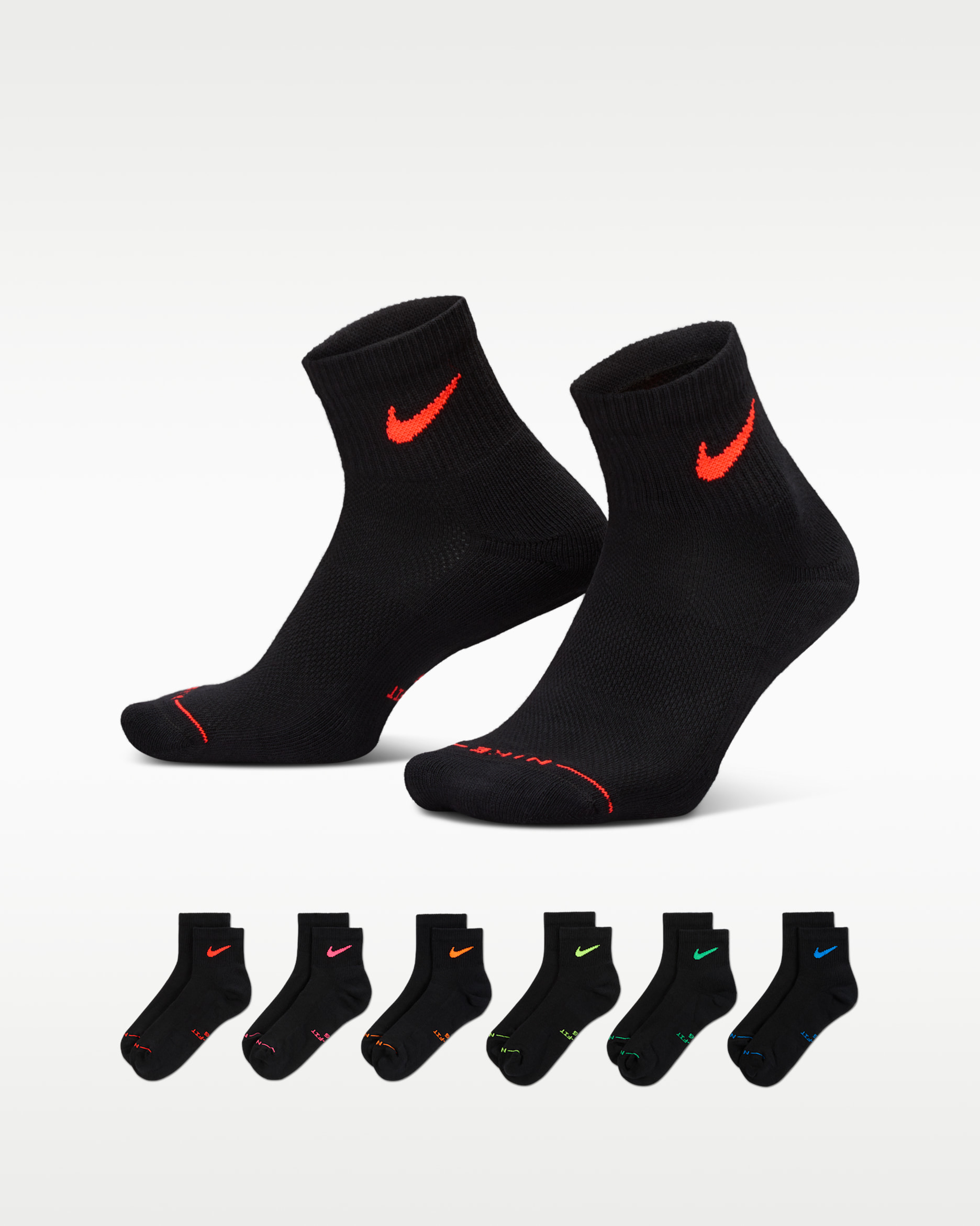 Calcetines al tobillo (6 pares) Nike Everyday Elevated - Multicolor