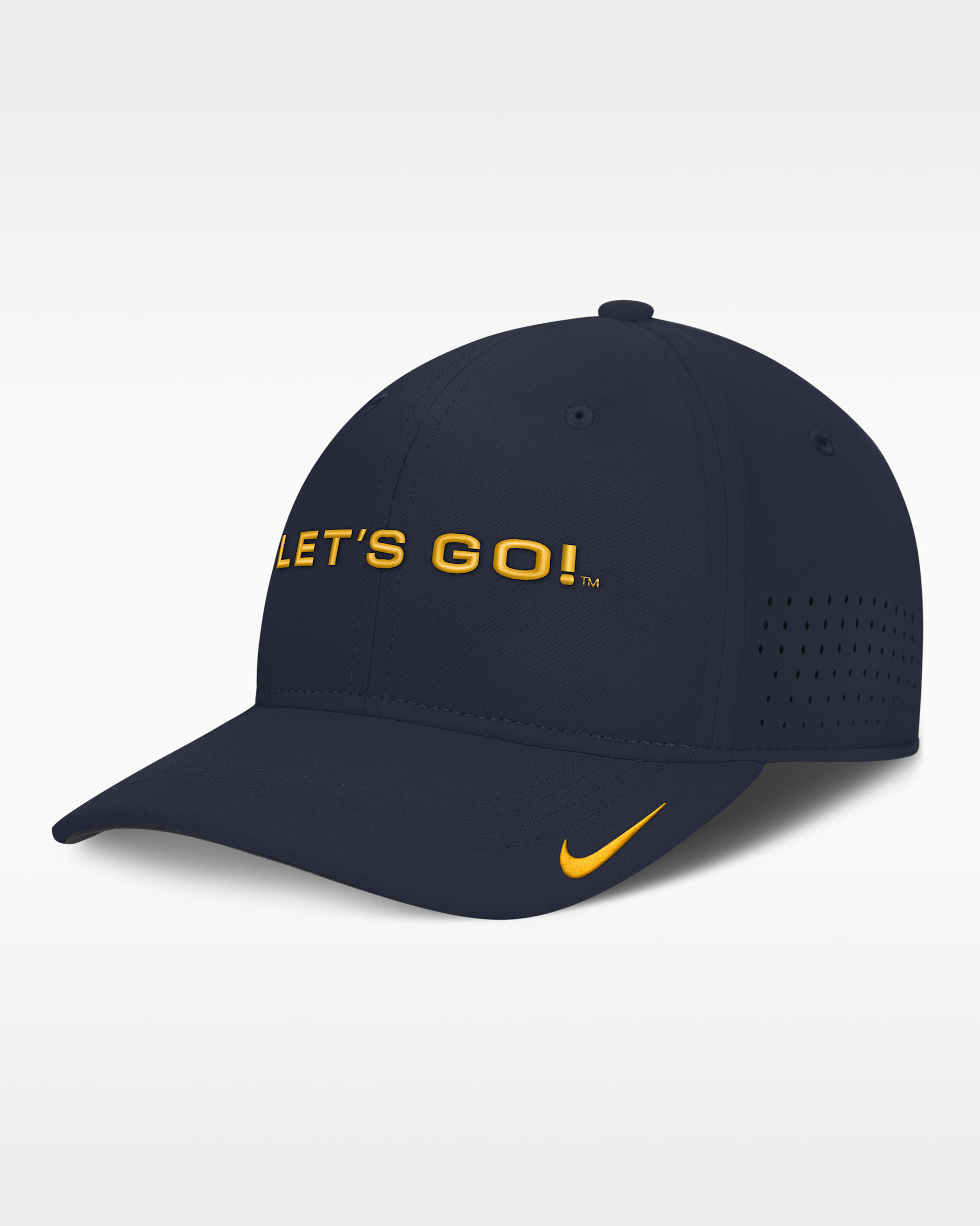 West Virginia Sideline Club Gameday Men's Nike Dri-FIT College Hat - College Navy