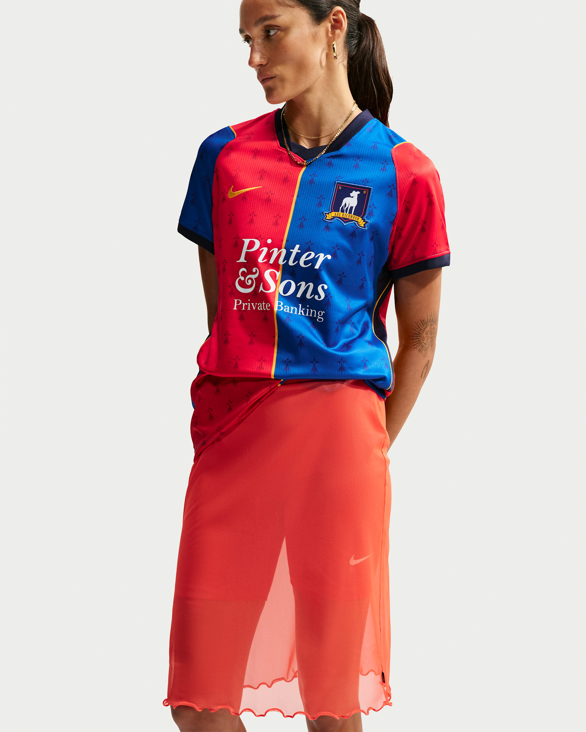 AFC Richmond 2026 Stadium Home Nike Dri-FIT Replika-Fußballtrikot (Damen) - Team Royal/University Red/Sundown