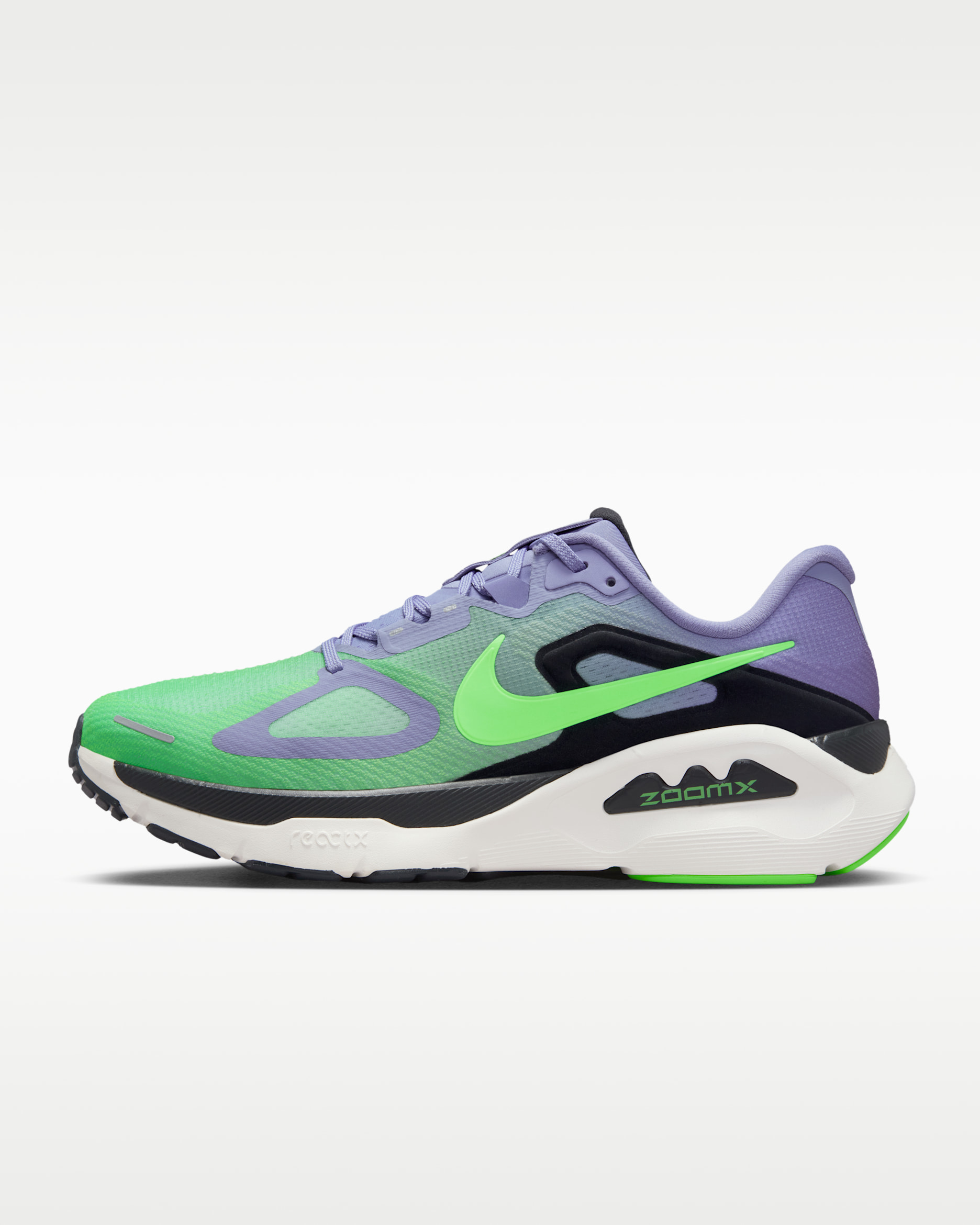 Nike Structure Plus Men's Road Running Shoes - Iron Purple/Off-Noir/Sail/Voltage Green