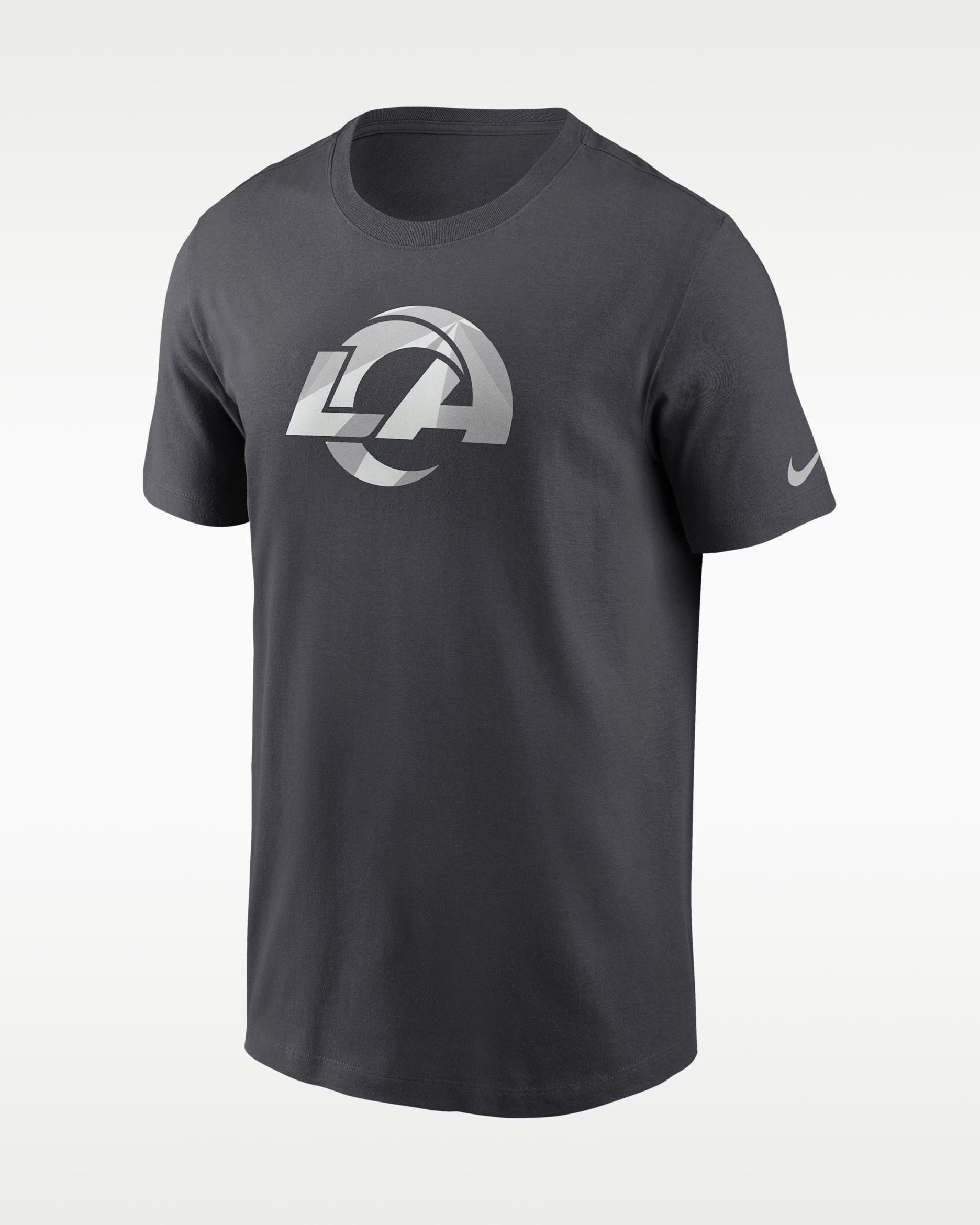 Los Angeles Rams Fractal Logo Men's Nike NFL T-Shirt - Anthracite