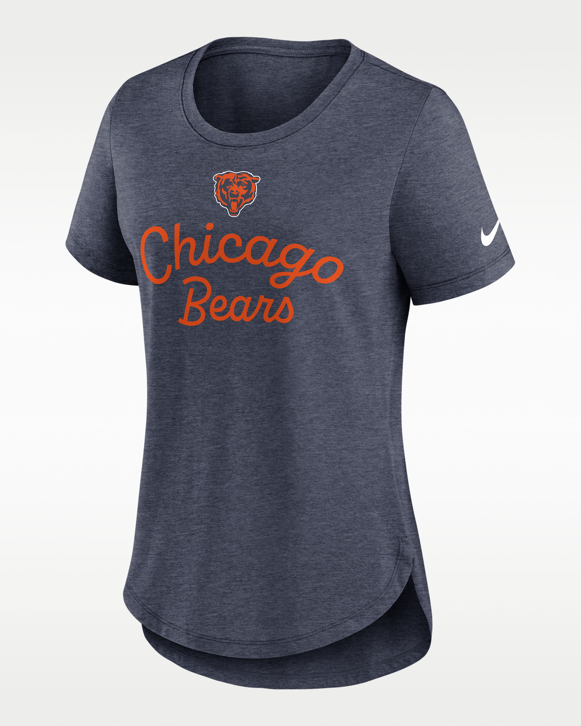 Chicago Bears Script Women's Nike NFL T-Shirt - Navy