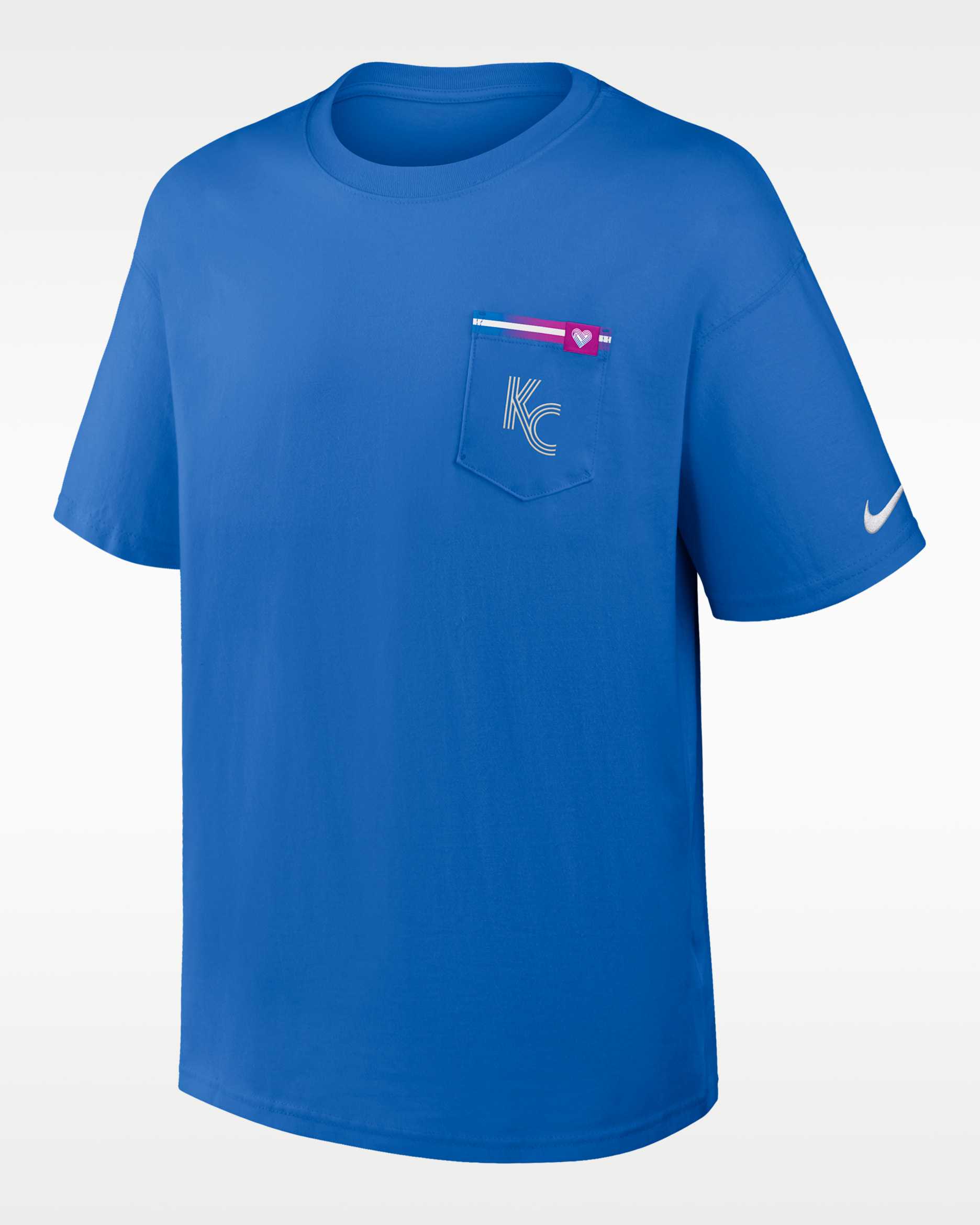 Kansas City Royals City Connect 2-Hit Max90 Pocket Men's Nike MLB T-Shirt - Blue