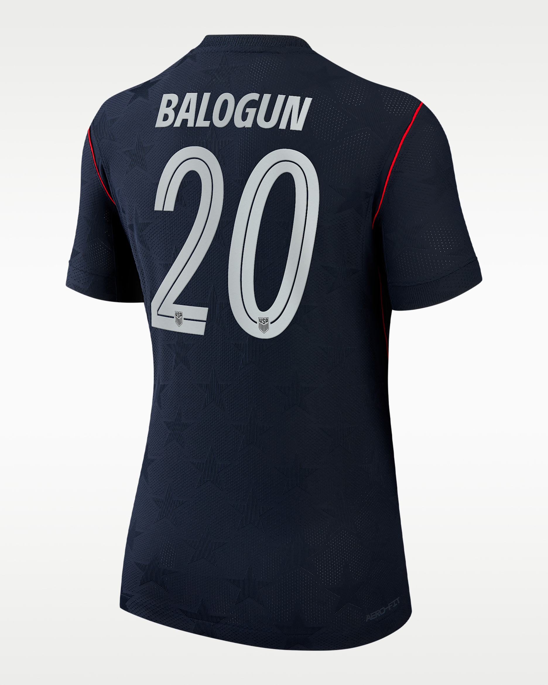 Folarin Balogun USMNT 2026 Match Away Women's Nike Dri-FIT ADV Soccer Jersey - Blue
