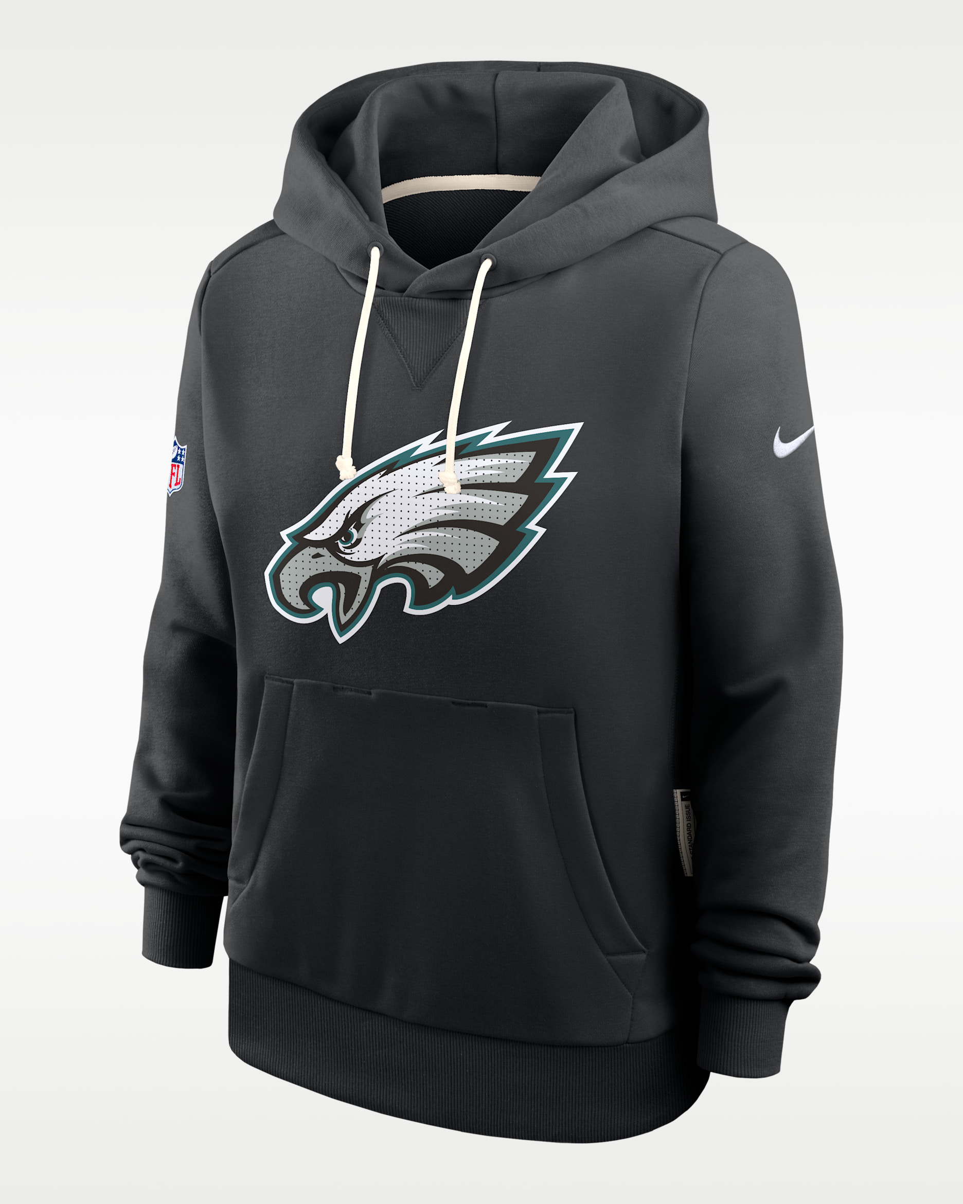 Philadelphia Eagles Sideline Women's Nike Dri-FIT NFL Pullover Hoodie - Black
