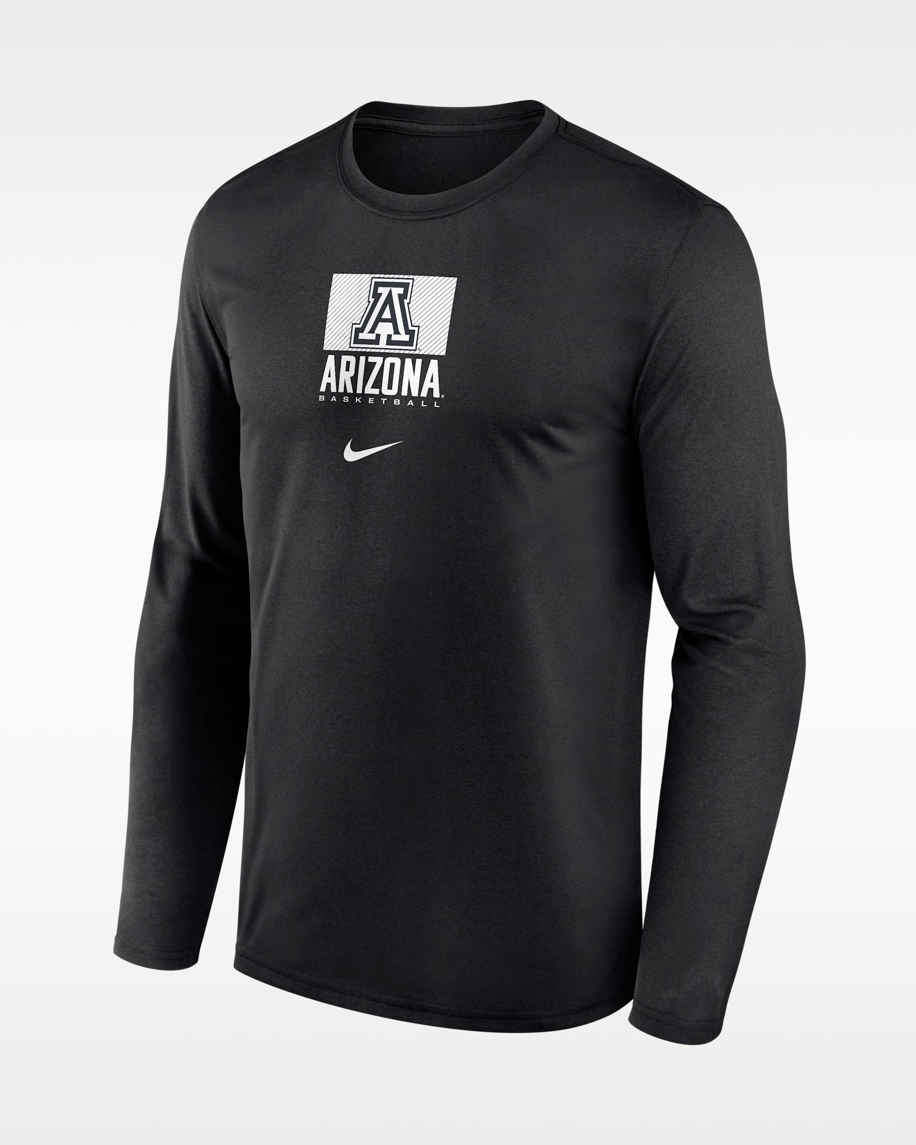 Arizona Courtside Men's Nike Dri-FIT College Long-Sleeve T-Shirt - Black