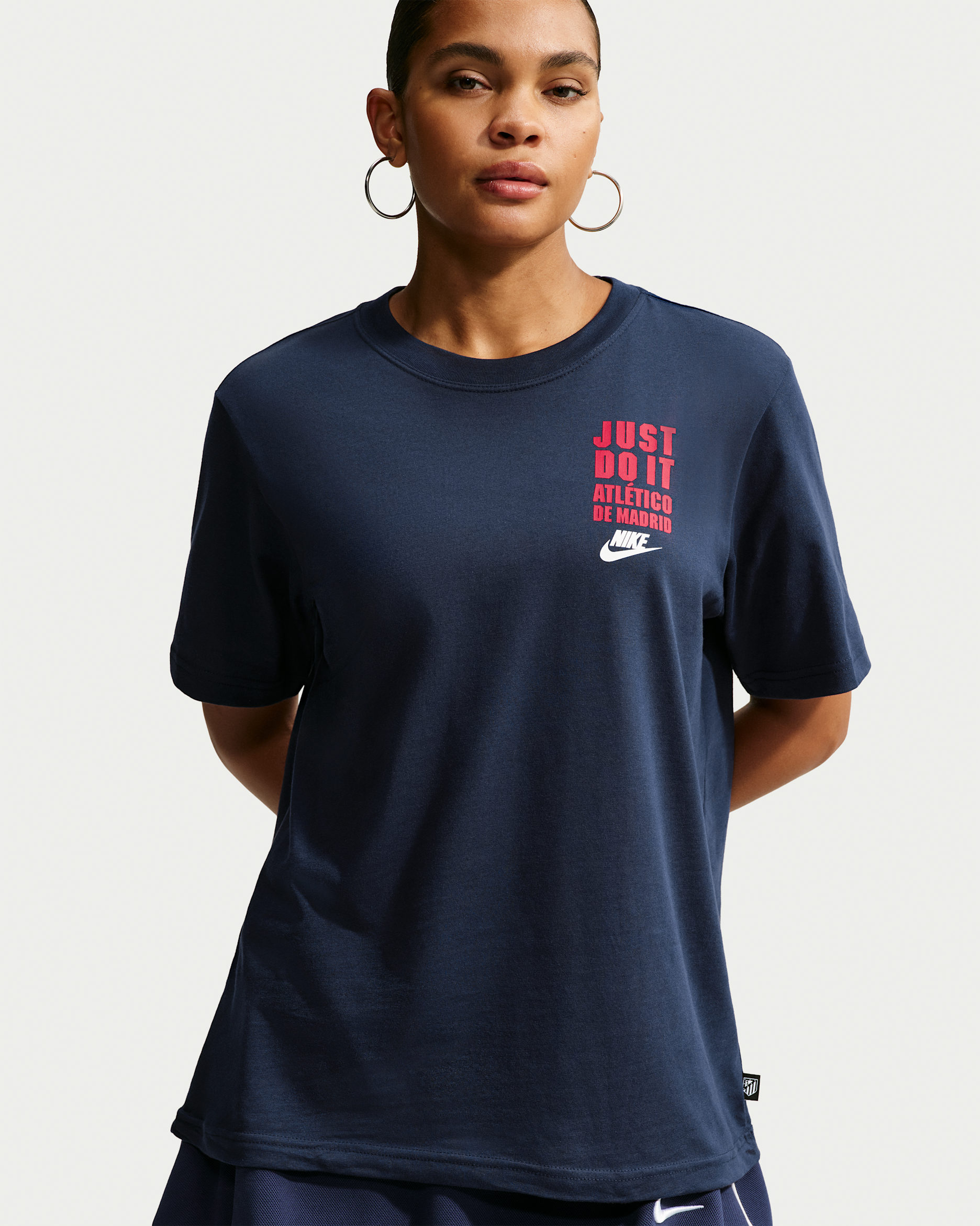 Atlético Madrid Women's Nike Football T-Shirt - Obsidian
