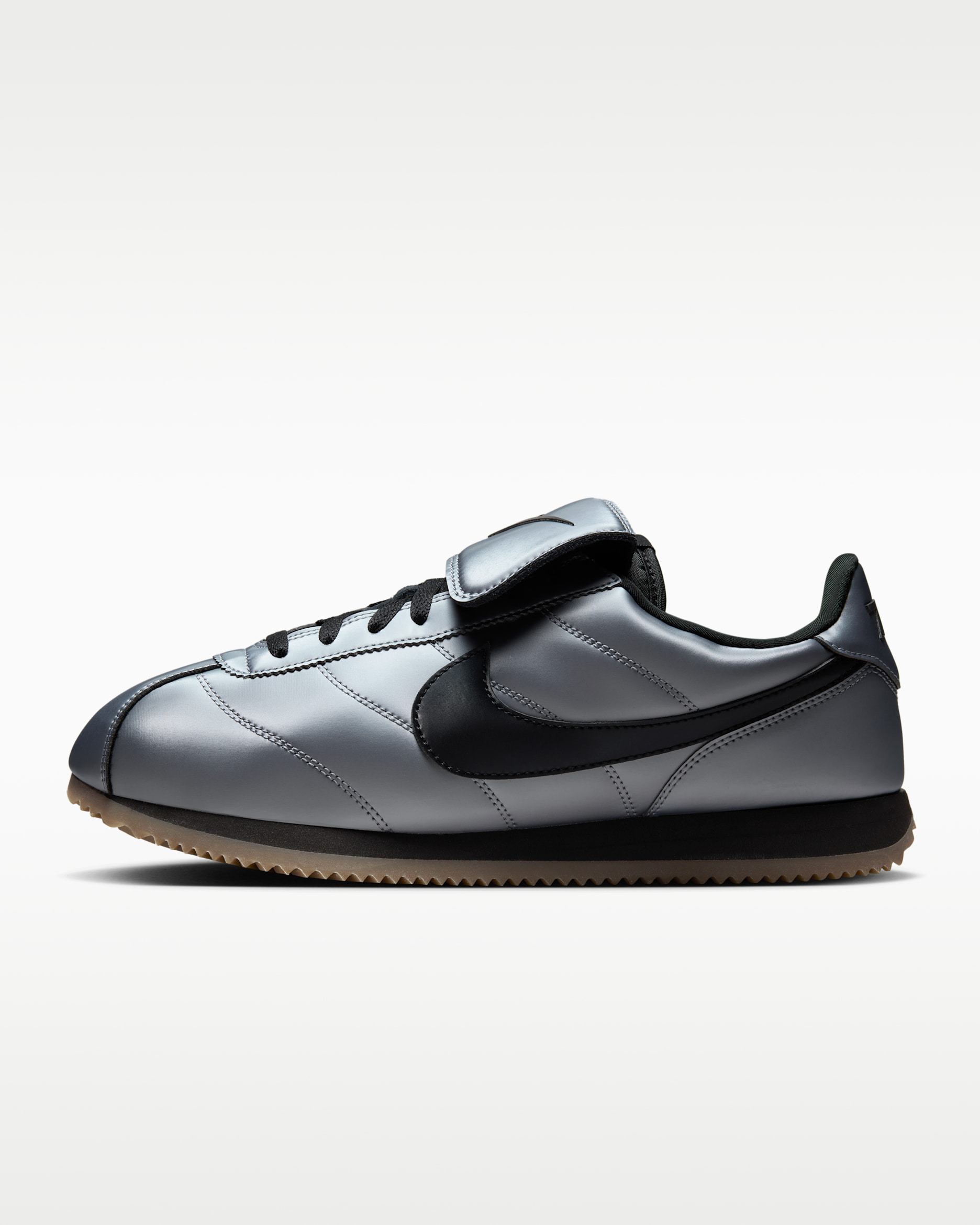 Nike Cortez SE Men's Shoes - Metallic Cool Grey/Gum Dark Brown/Black