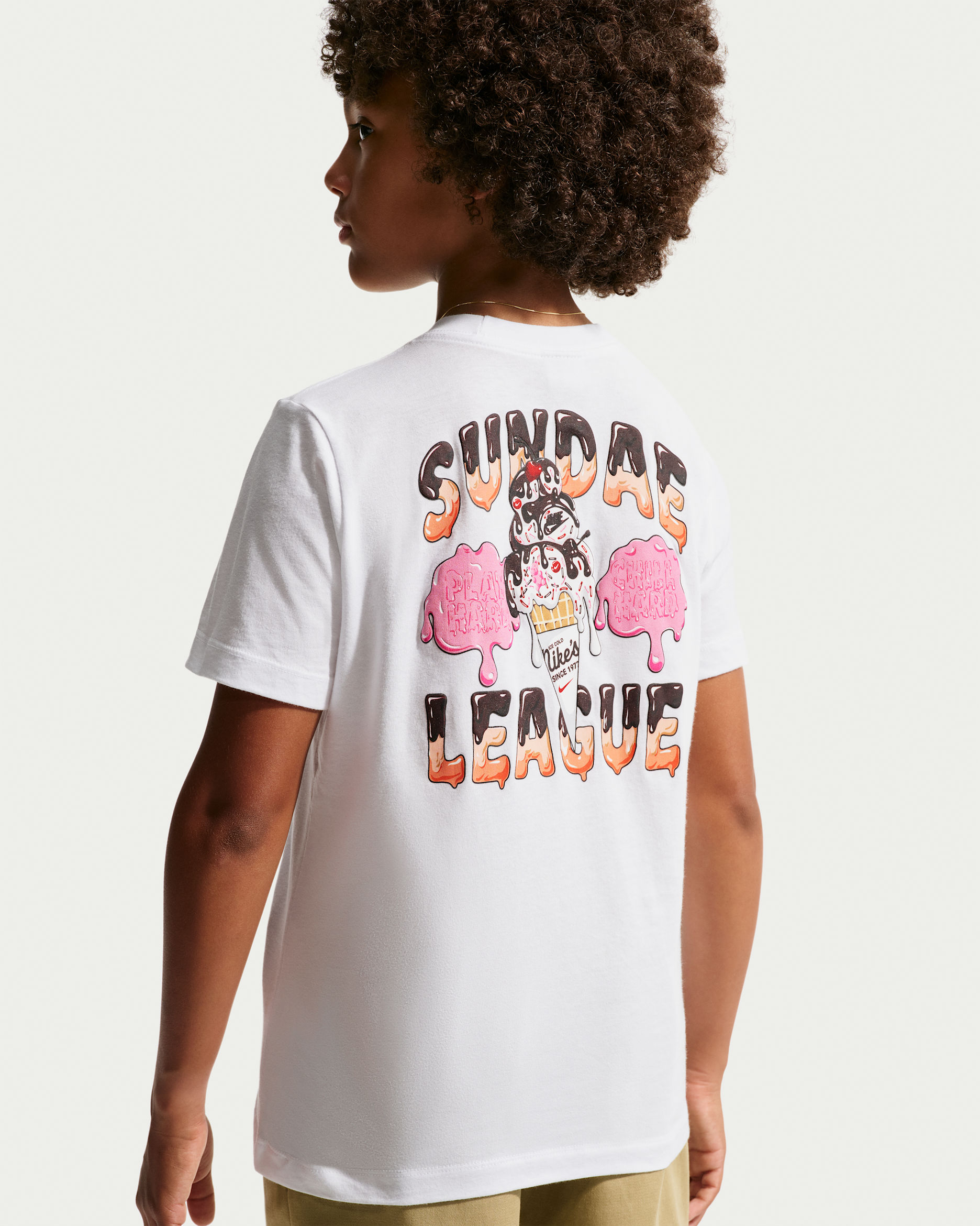 Nike Sportswear Big Kids' T-Shirt - White