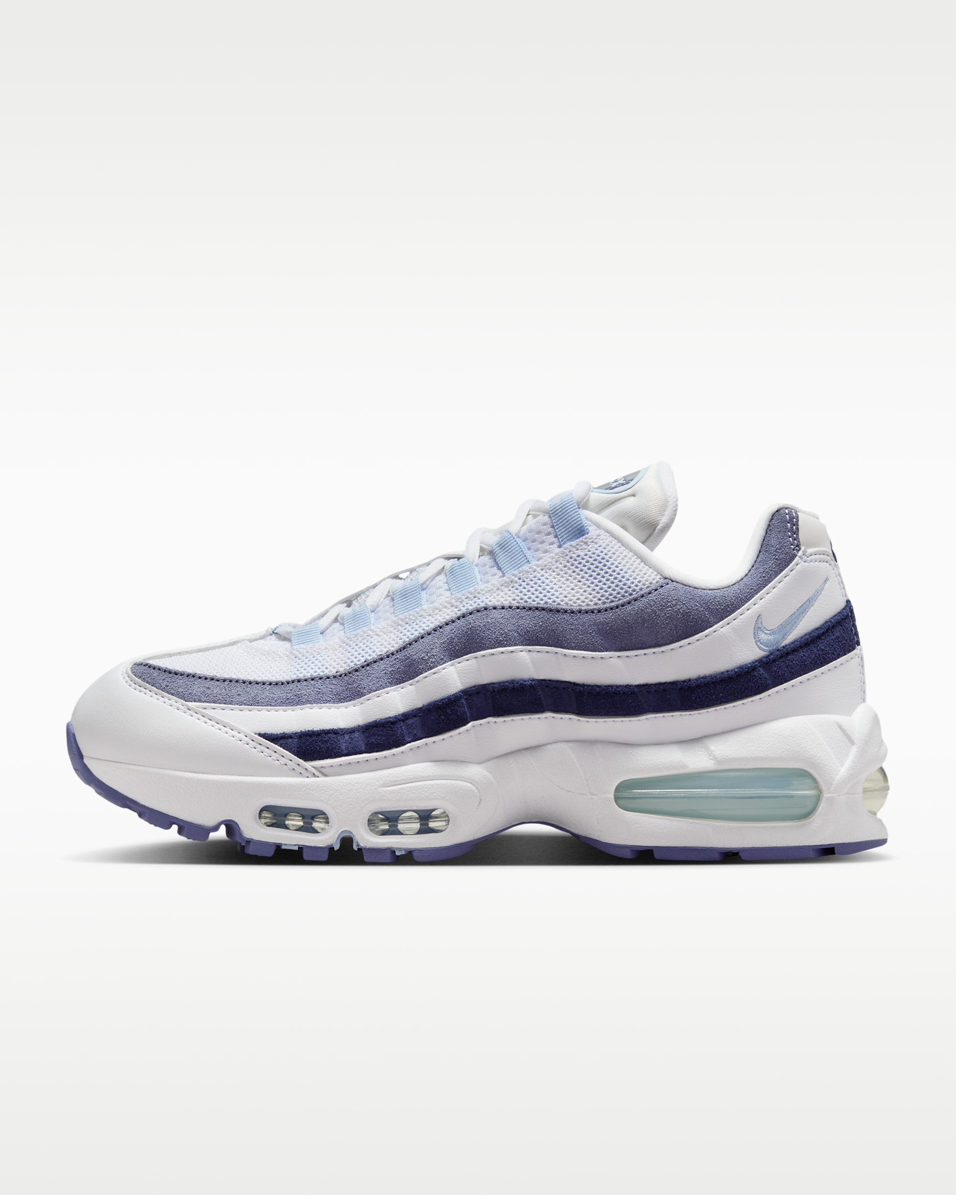 Γυναικεία παπούτσια Nike Air Max 95 - Λευκό/World Indigo/Midnight Navy/Celestine Blue