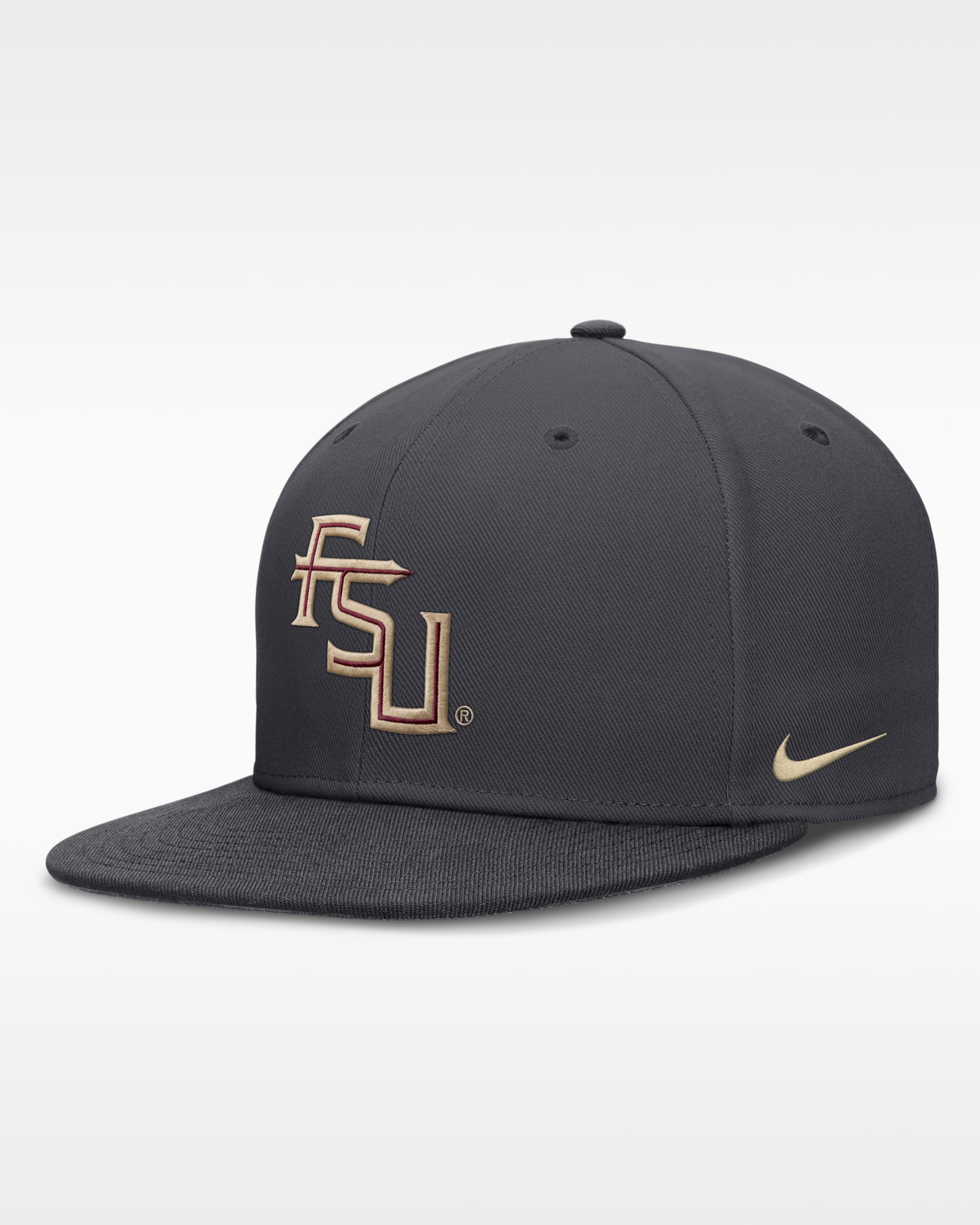 Florida State Pro Men's Nike Dri-FIT College Fitted Hat - Anthracite