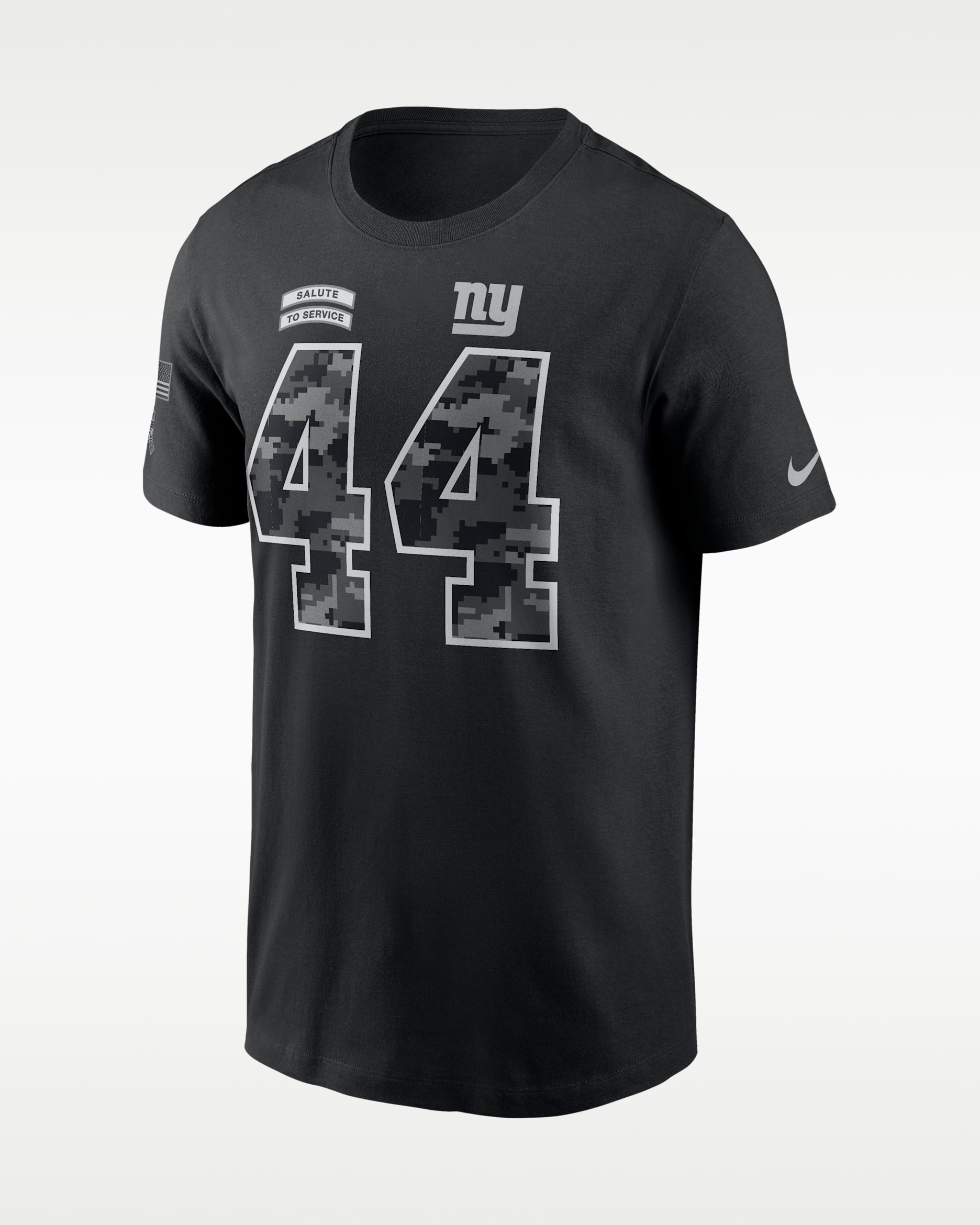 Playera Nike de la NFL para hombre Cam Skattebo New York Giants Salute to Service - Negro