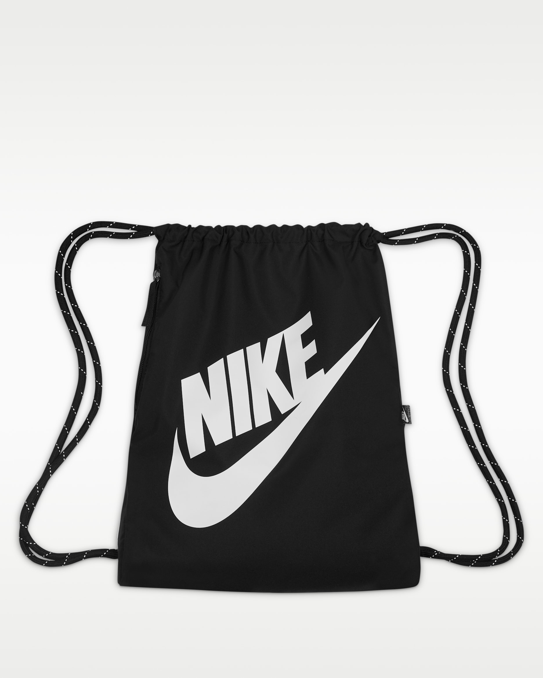 Nike Heritage bag med snøring (13 L) - Svart/Svart/Hvit