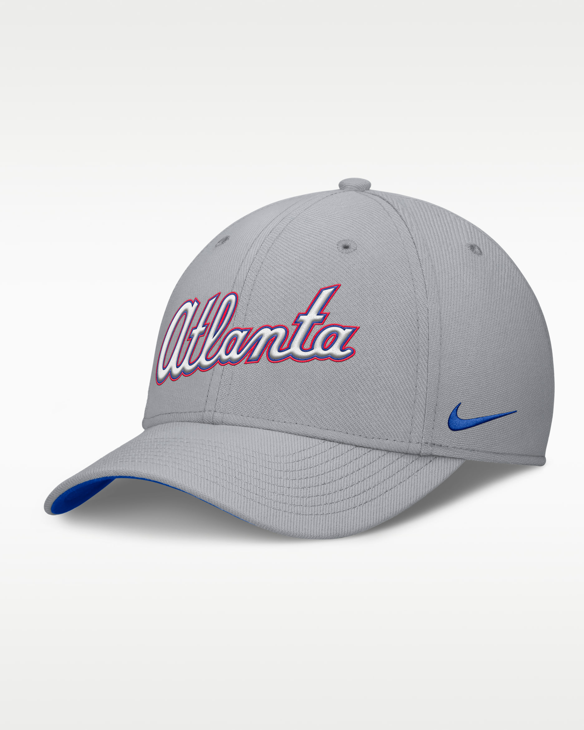 Atlanta Braves City Connect Rise Men's Nike Dri-FIT MLB Hat - Grey