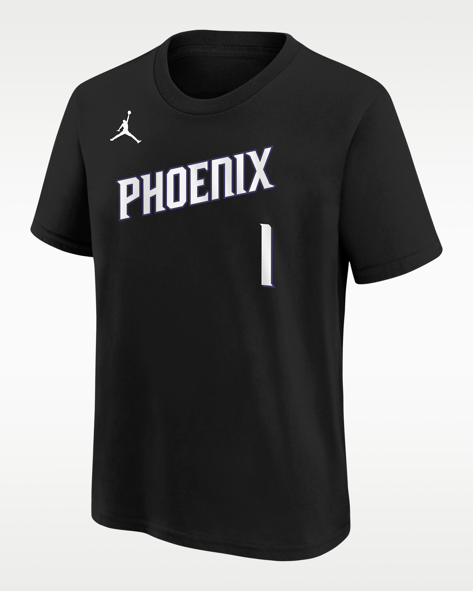 Devin Booker Phoenix Suns Statement Edition Big Kids' NBA T-Shirt - Black