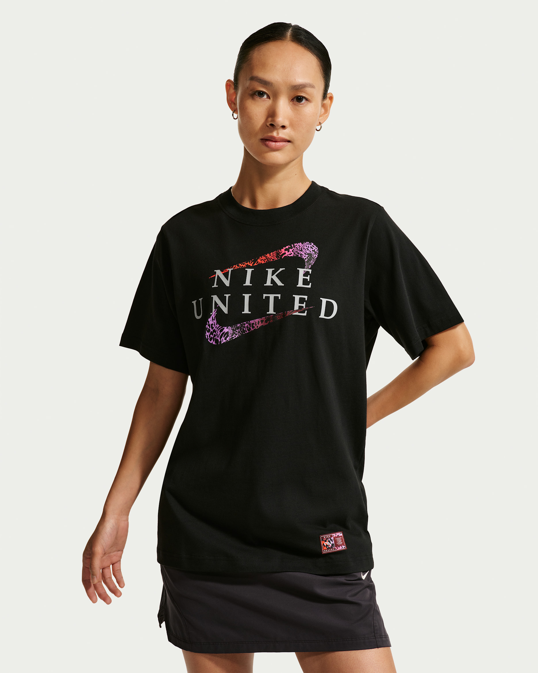나이키 유나이티드 여성 축구 티셔츠 - 블랙