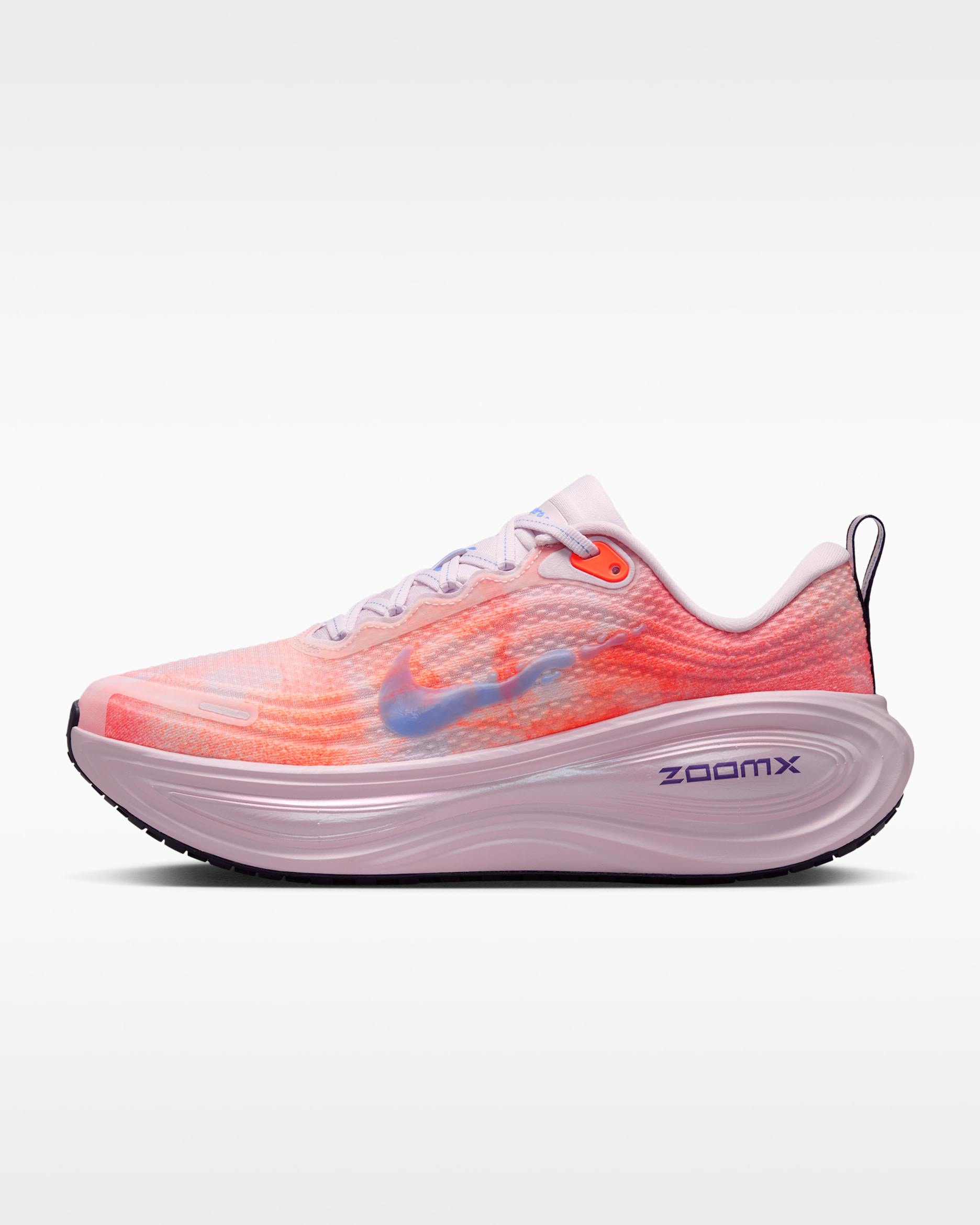 Nike Vomero Plus Women's Road Running Shoes - Bleached Lilac/Hyper Crimson/Sunset Haze/Royal Pulse