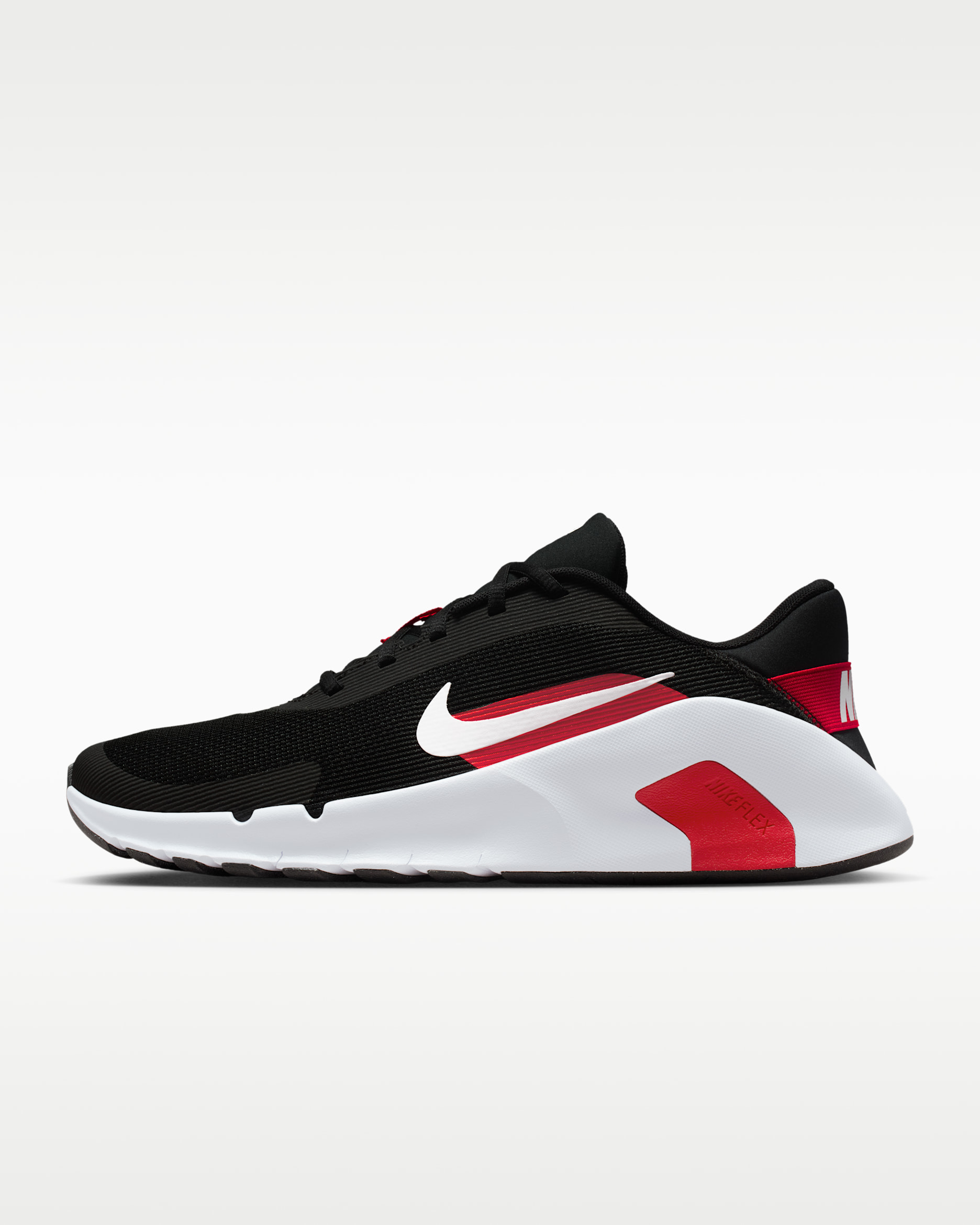 Nike Flex Train Men's Workout Shoes - Black/University Red/White